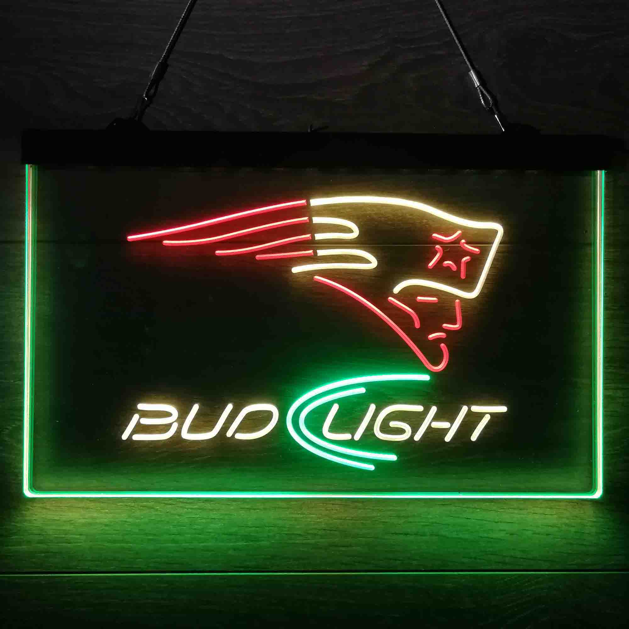 New England Patriots Bud Light Neon-Like LED Sign - Image 14
