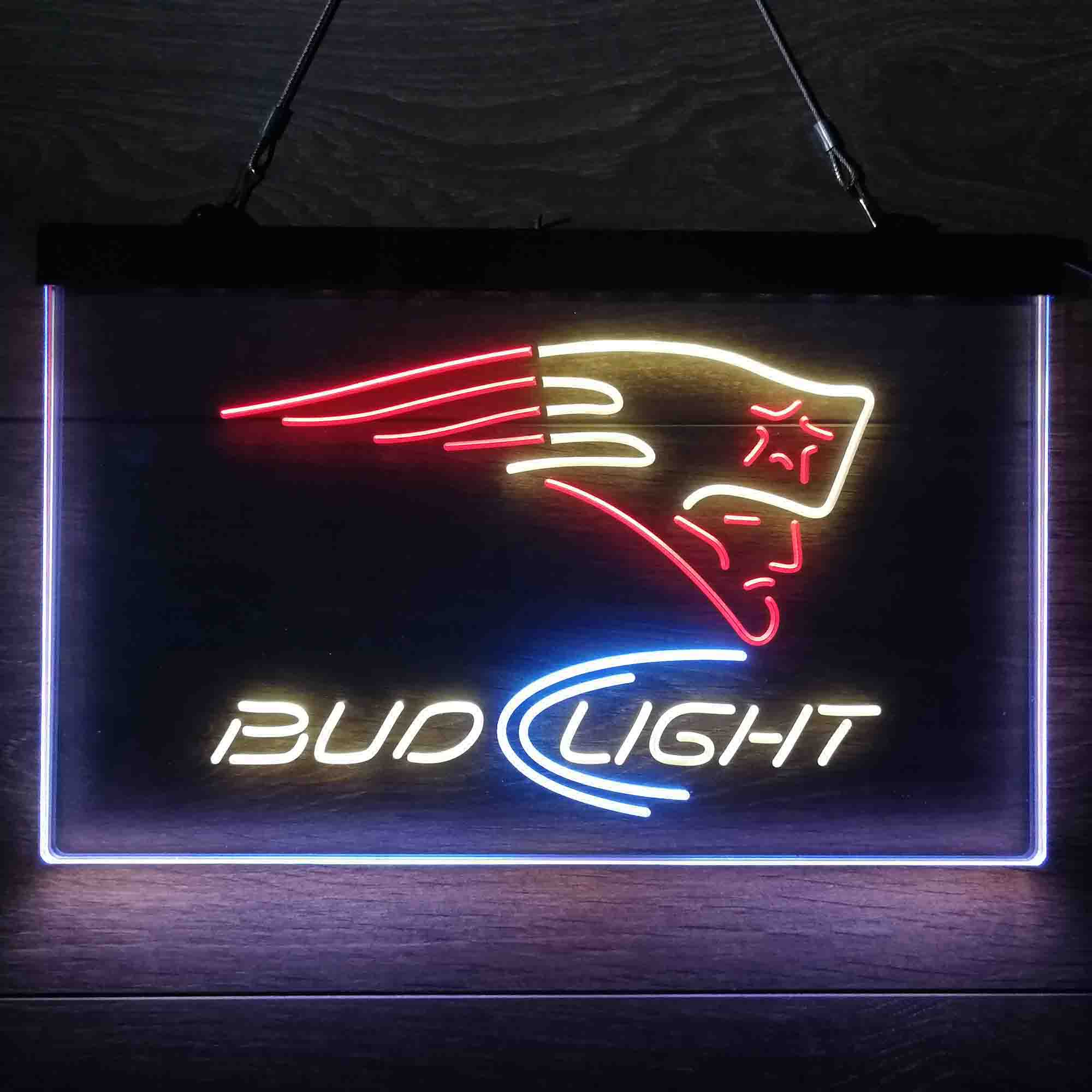 New England Patriots Bud Light Neon-Like LED Sign - Image 20