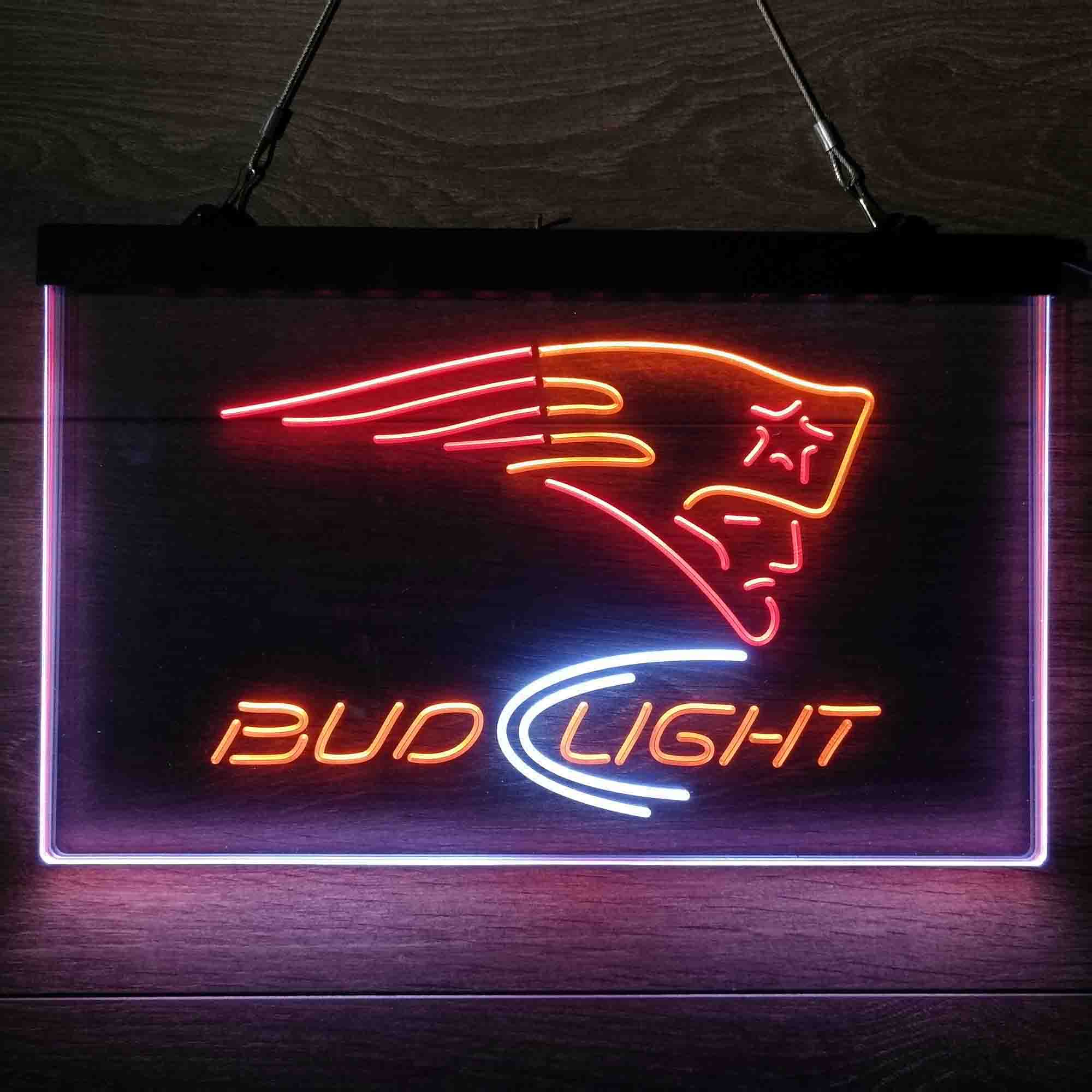 New England Patriots Bud Light Neon-Like LED Sign - Image 23