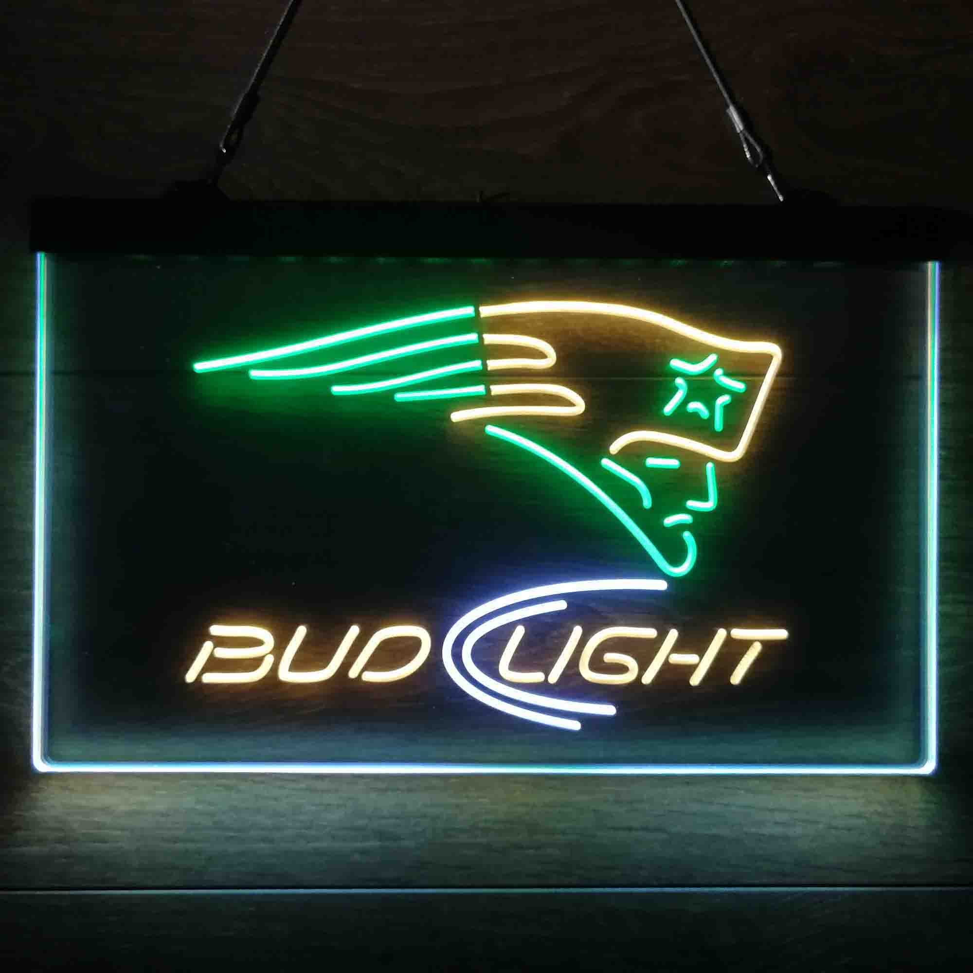 New England Patriots Bud Light Neon-Like LED Sign - Image 24