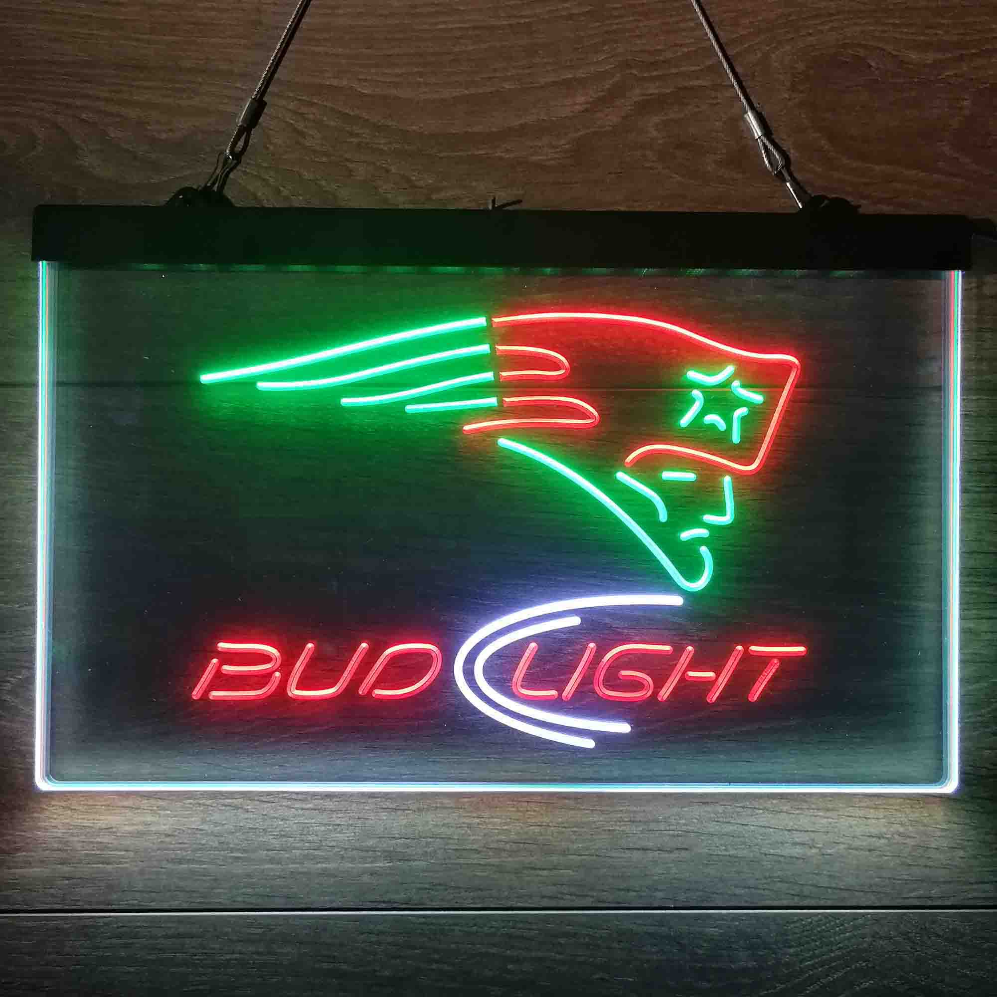 New England Patriots Bud Light Neon-Like LED Sign - Image 26