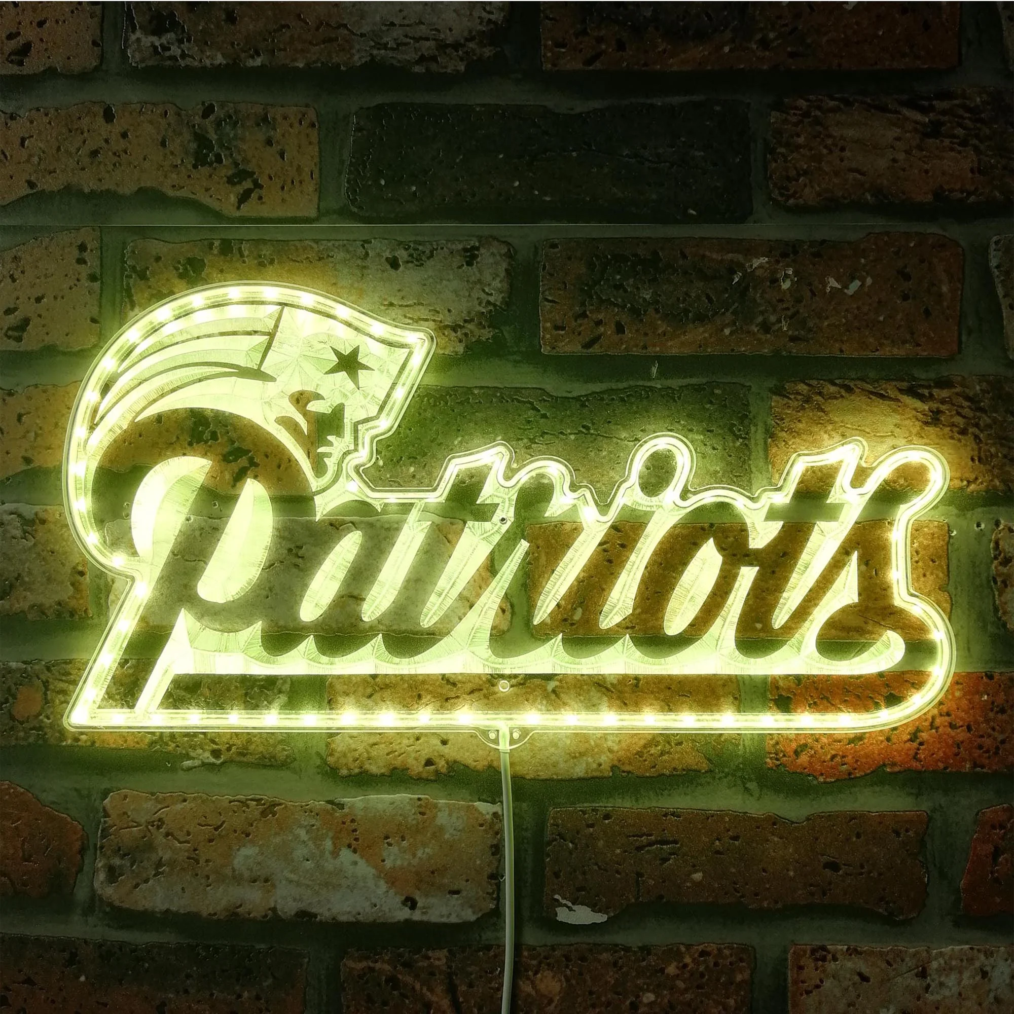 New England Patriots Neon LED Sign with Dynamic RGB Colors - Image 7