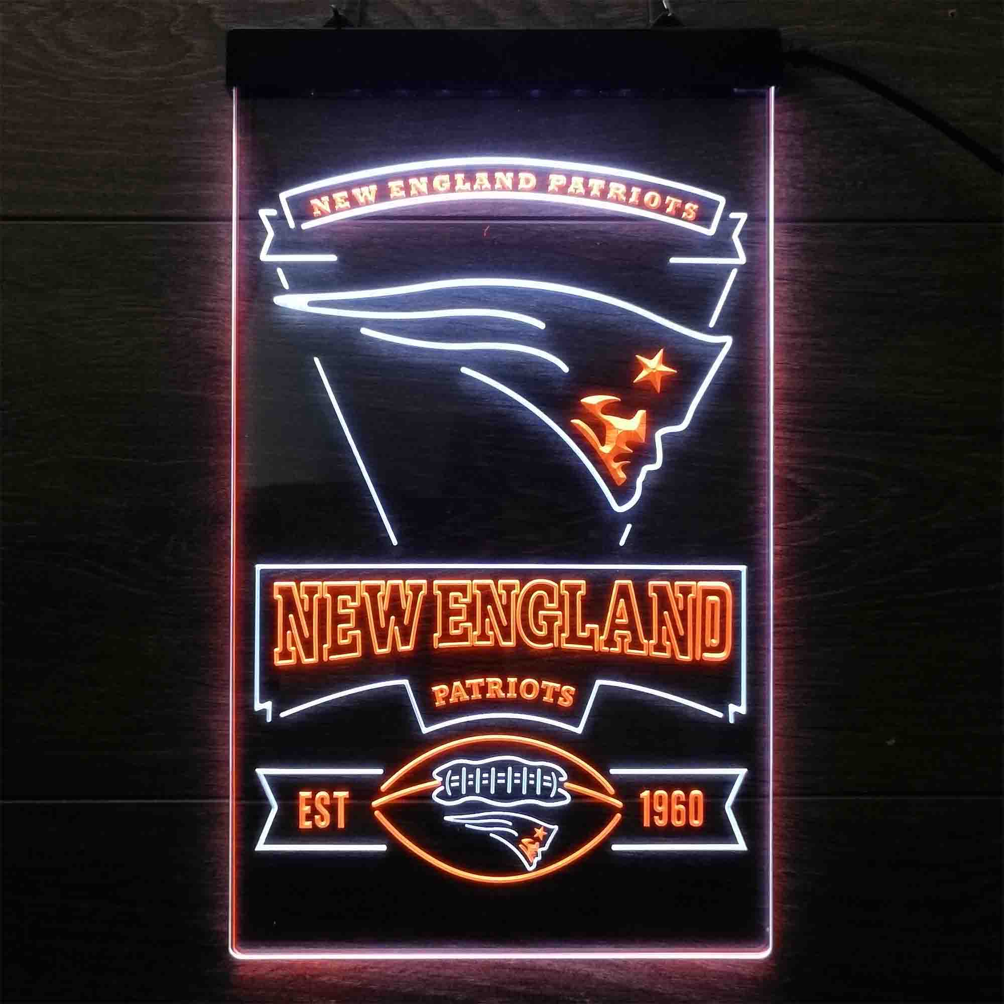 New England Patriots Est. 1960 Neon LED Sign - Image 9