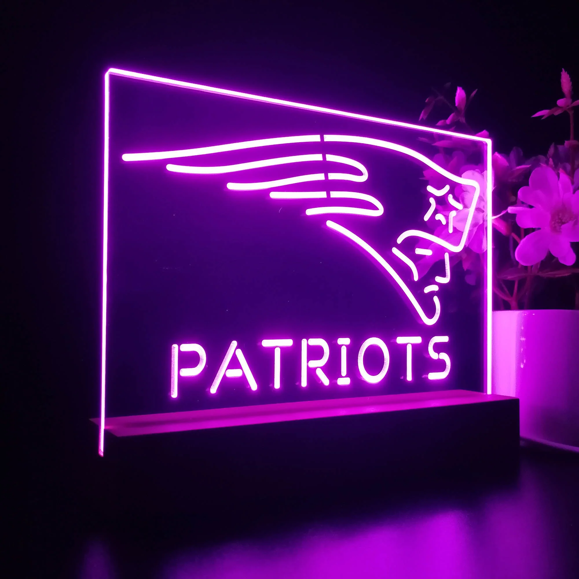 New England Patriots Neon Sign Pub Bar Lamp - Image 7