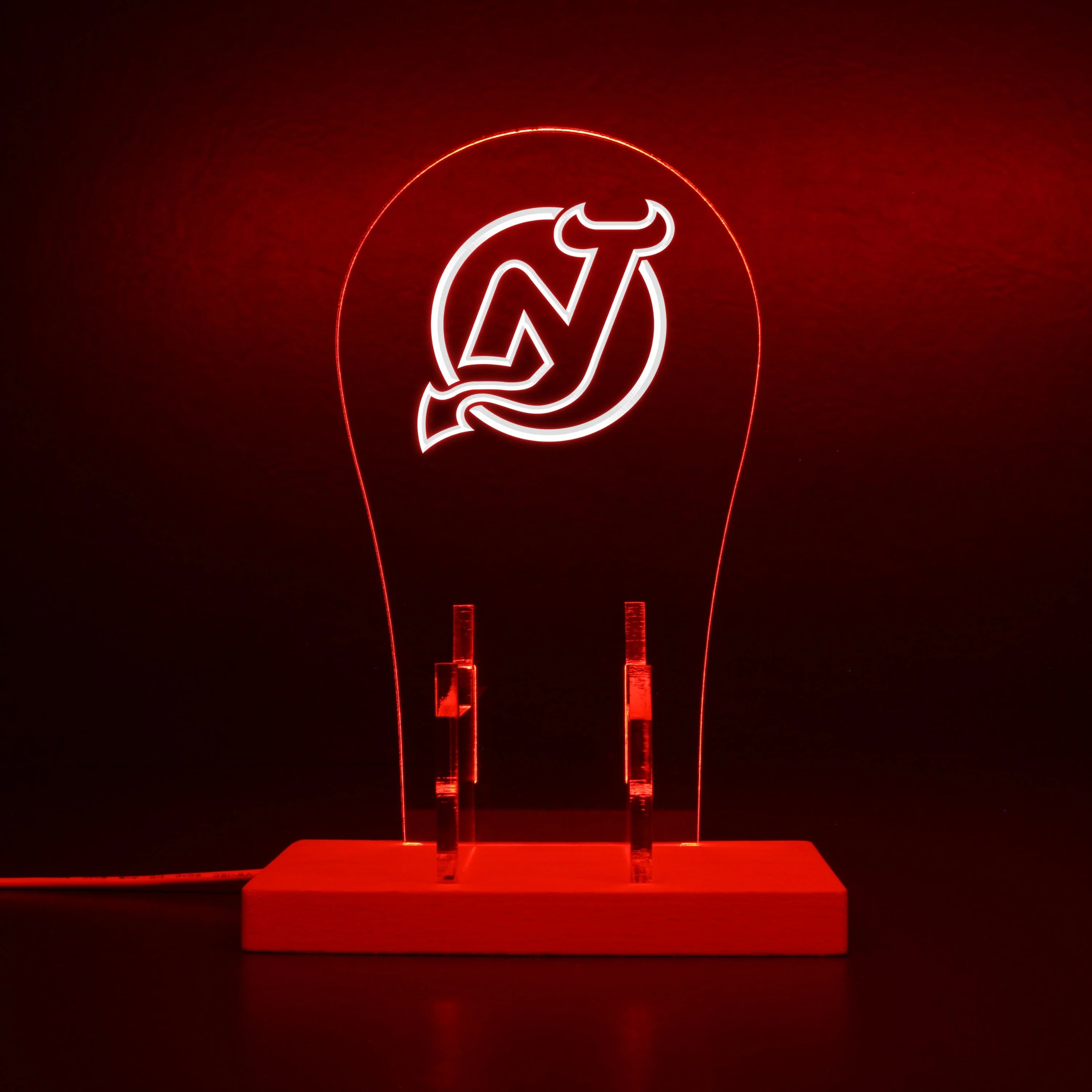 New Jersey Devils LED Gaming Headset Controller Stand - Image 6