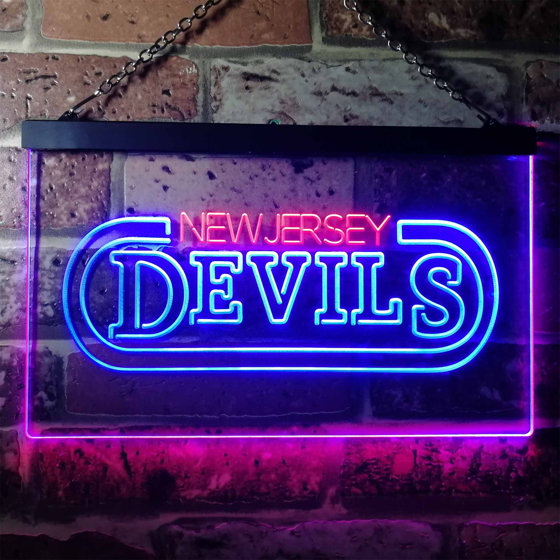 New Jersey Devils Ice Hockey Neon-Like LED Sign - Image 6