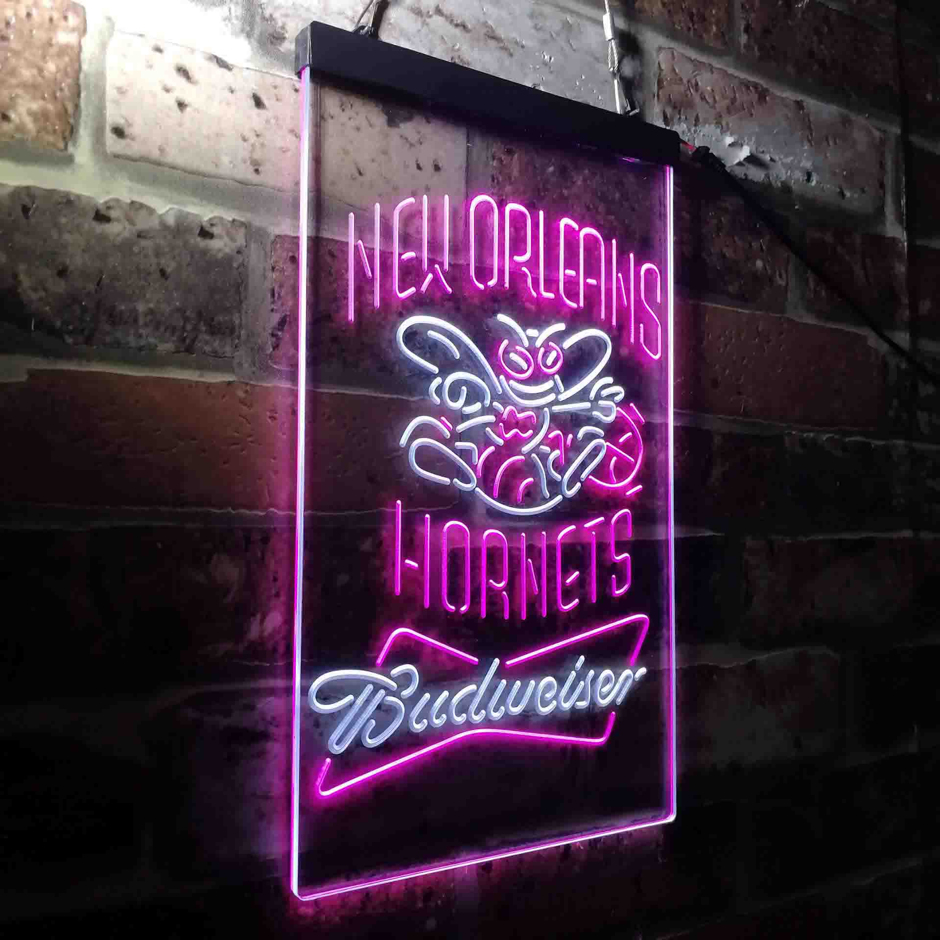 New Orleans Hornets Budweiser Neon-Like LED Sign - Image 19