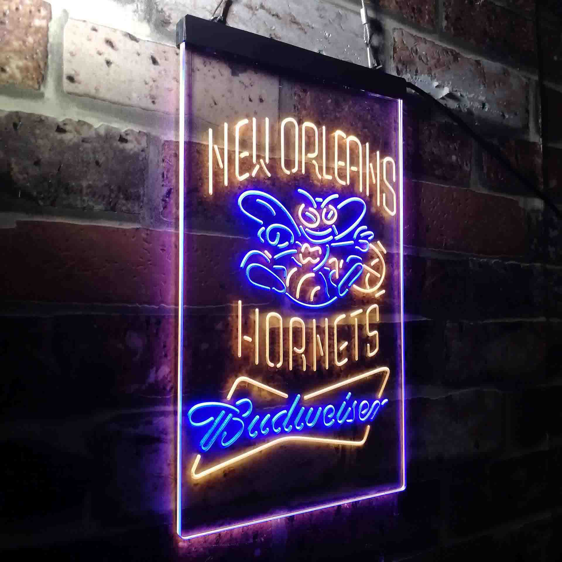 New Orleans Hornets Budweiser Neon-Like LED Sign - Image 20