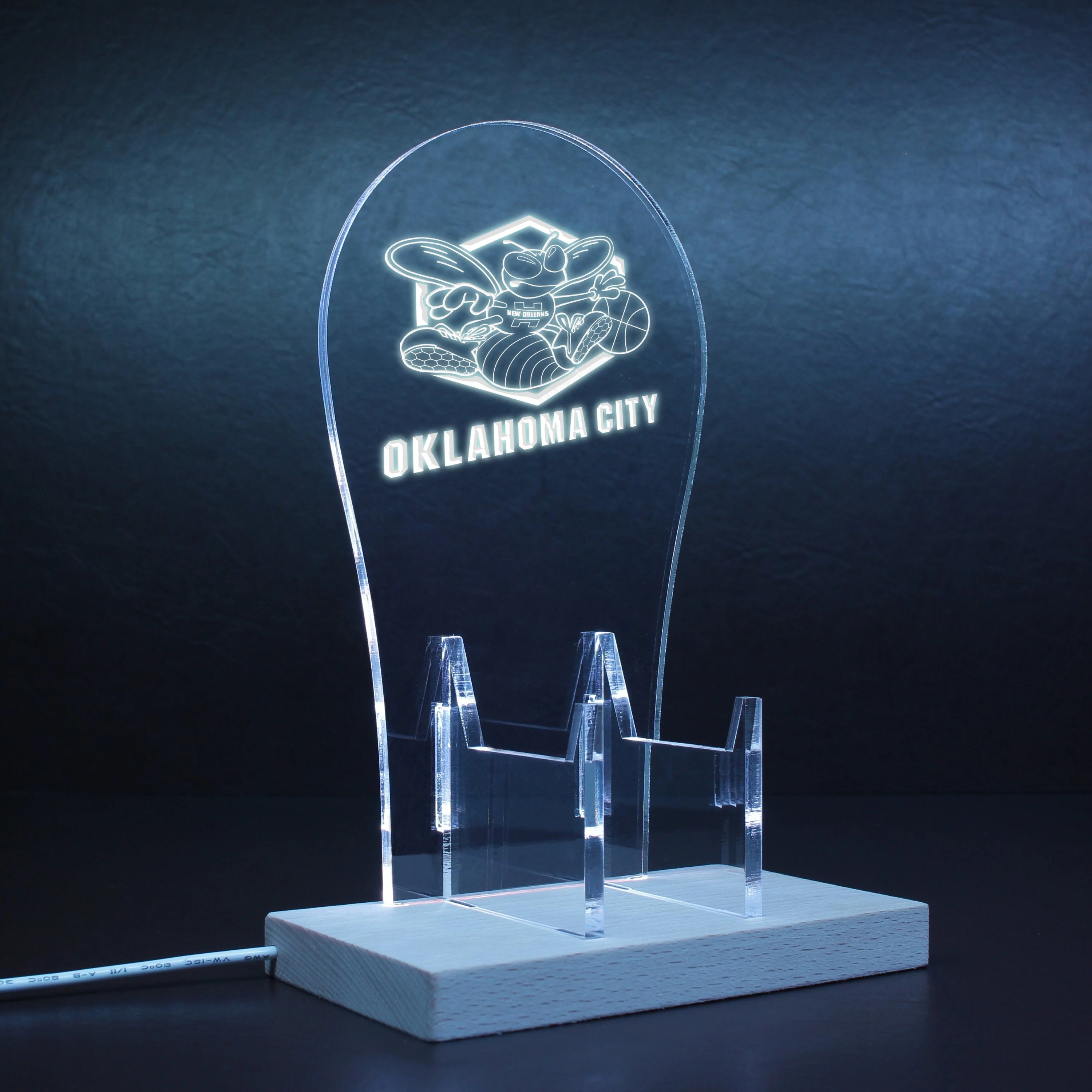 New Orleans Hornets LED Gaming Headset Controller Stand - Image 9