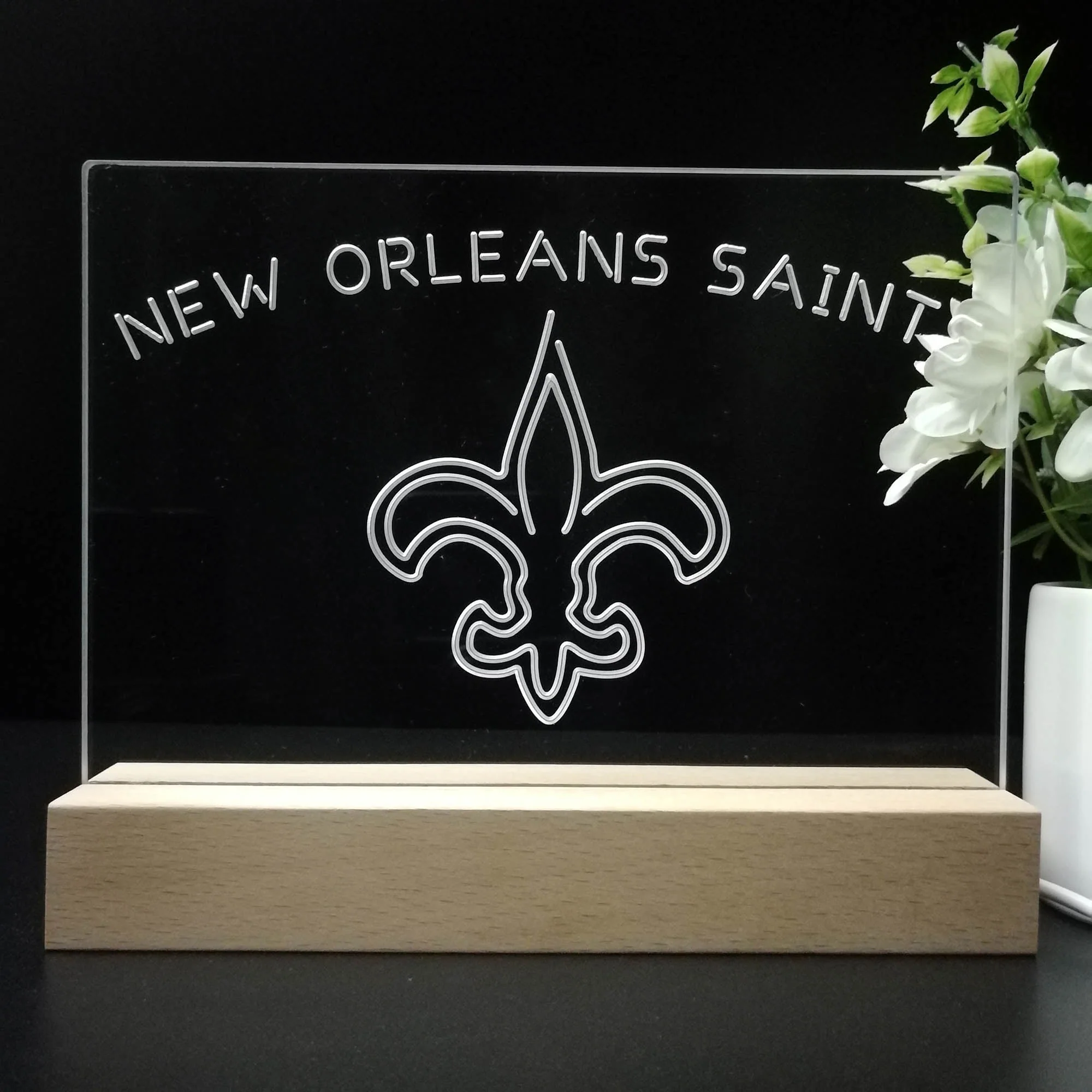 New Orleans Saints  Neon Sign Pub Bar Lamp - Image 8