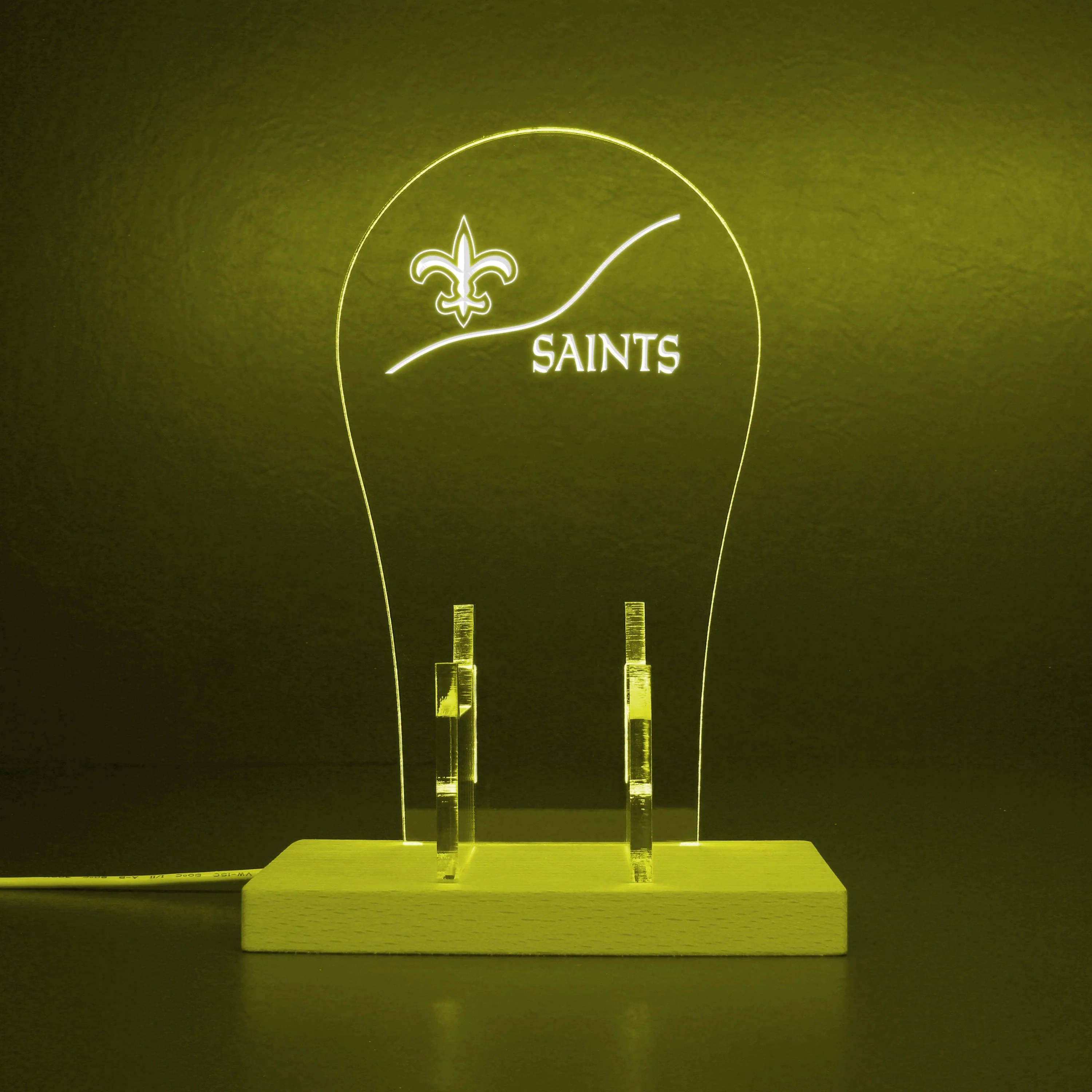 New Orleans Saints NFL LED Gaming Headset Controller Stand - Image 7
