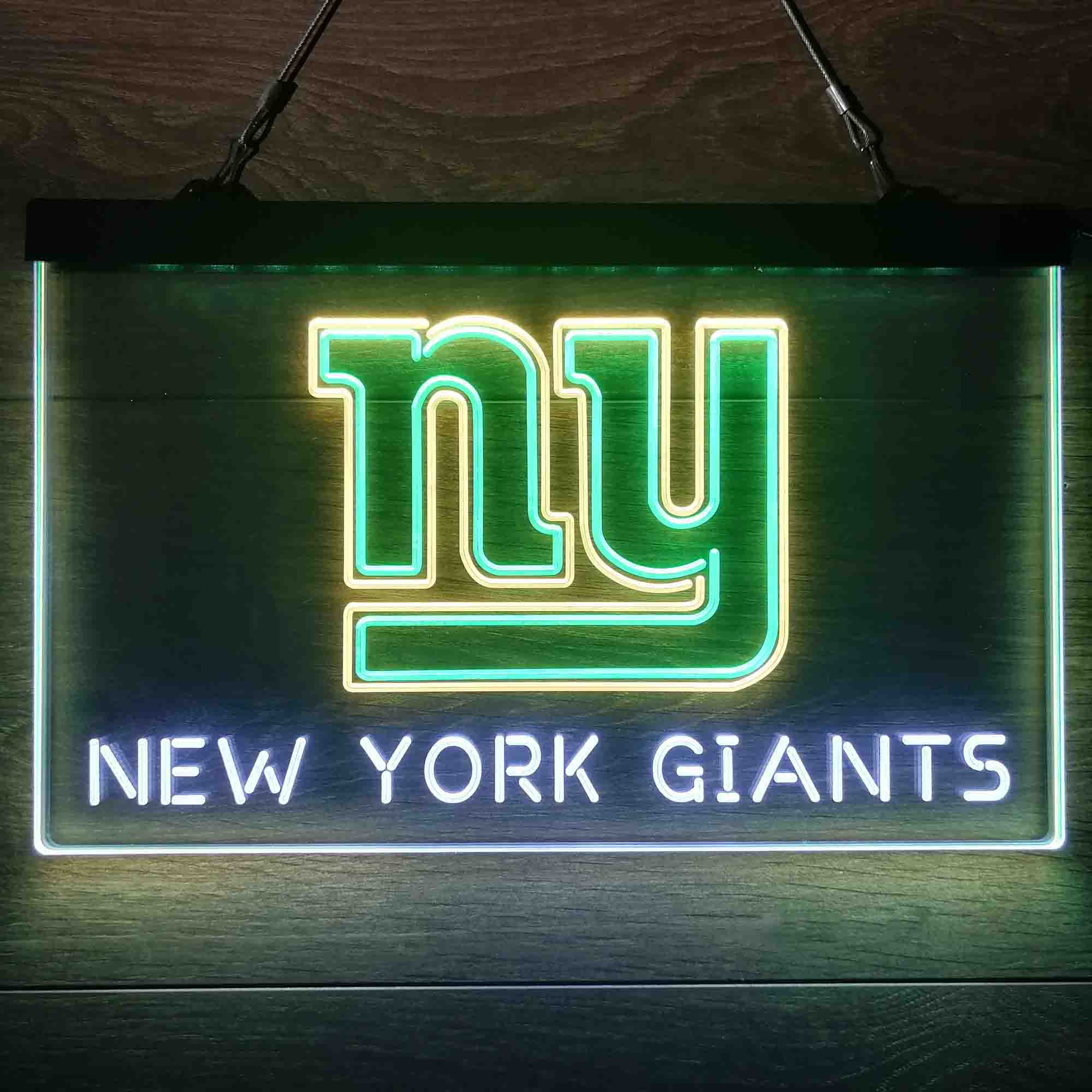 New York Giants Neon 3-Color LED Sign