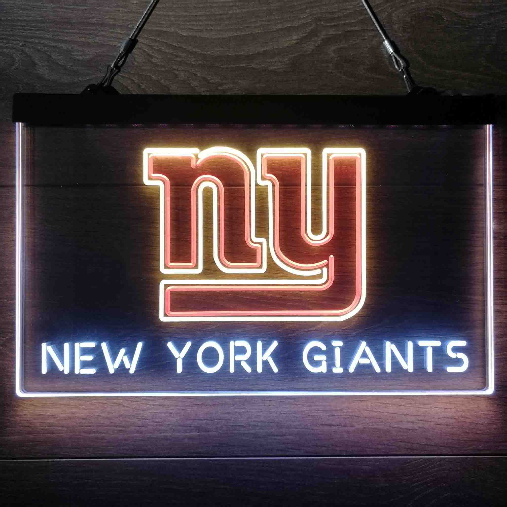 New York Giants Neon 3-Color LED Sign - Image 13