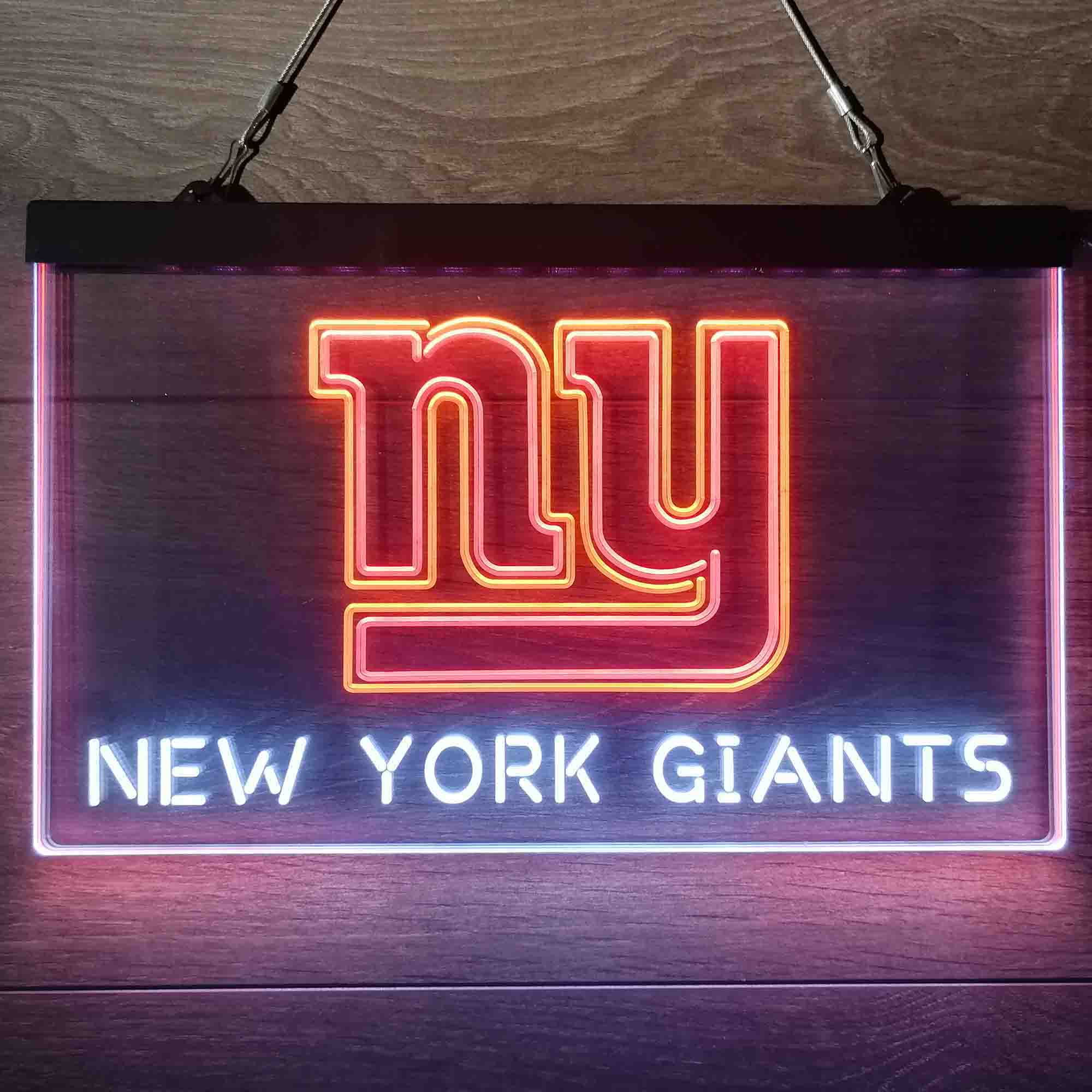 New York Giants Neon 3-Color LED Sign - Image 3