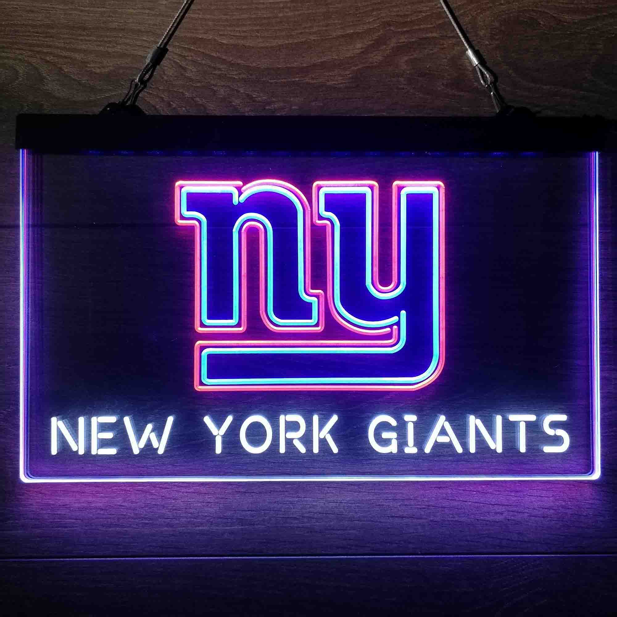 New York Giants Neon 3-Color LED Sign - Image 5