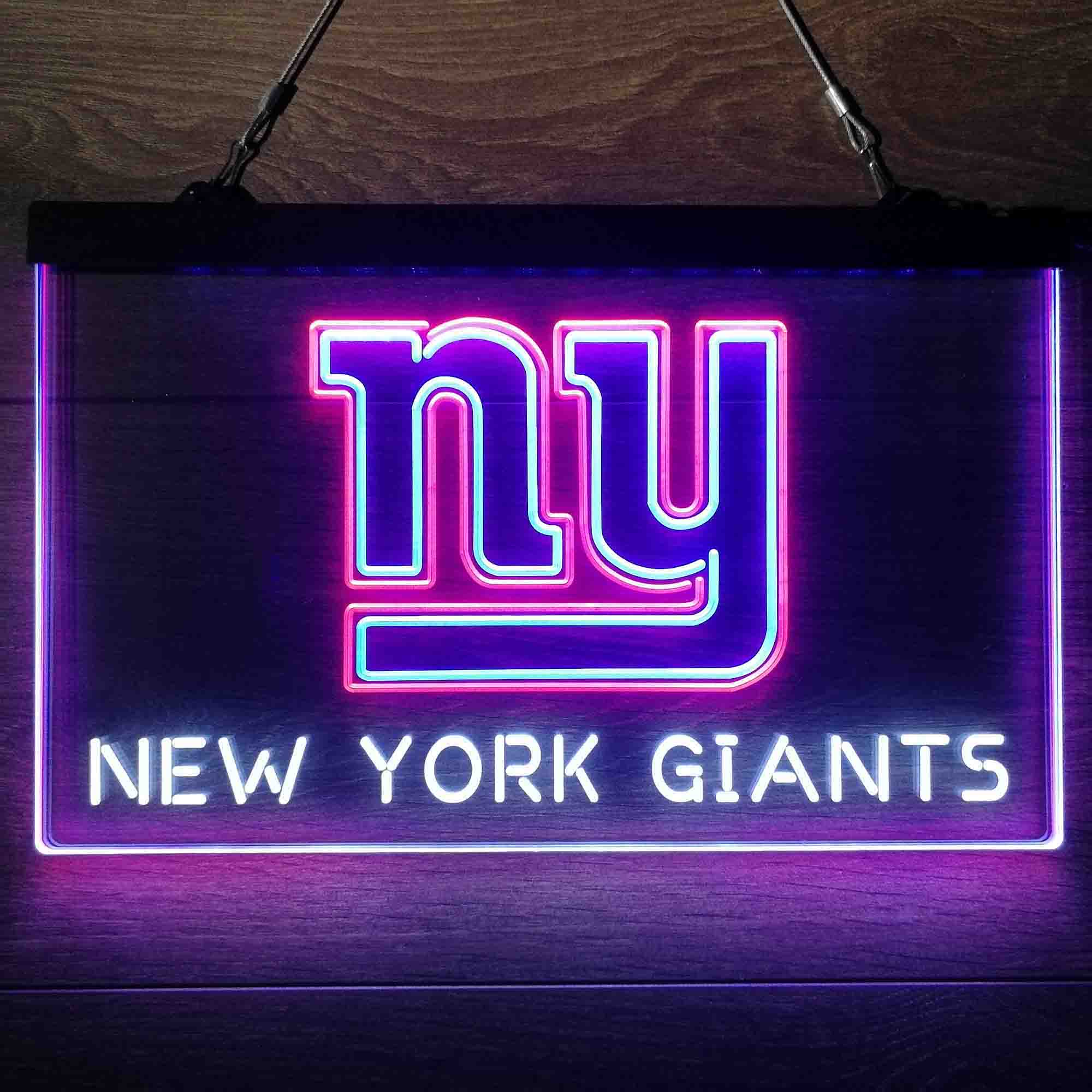 New York Giants Neon 3-Color LED Sign - Image 6