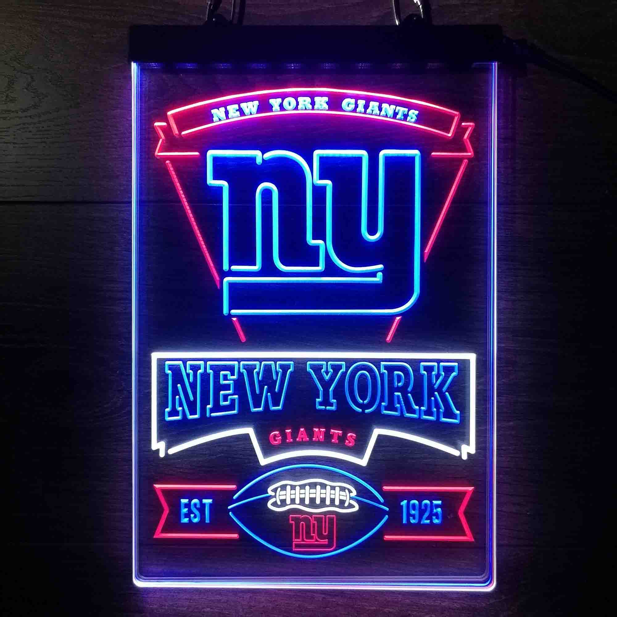 New York Giants Neon LED Sign 3 Colors