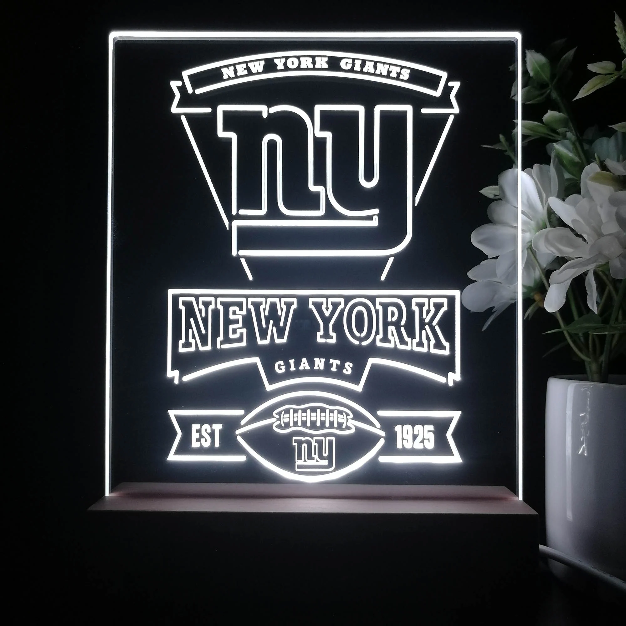 New York Giants Neon Sign Pub Bar Lamp - Image 3