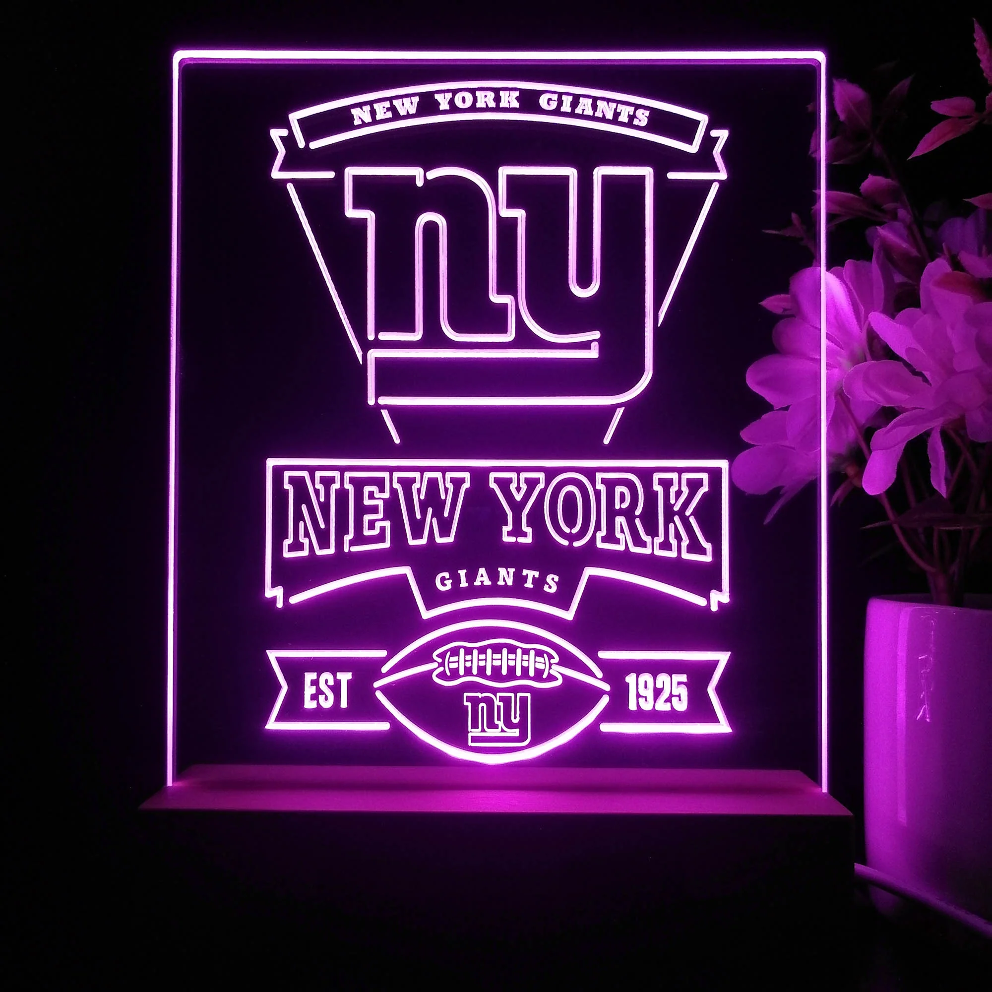 New York Giants Neon Sign Pub Bar Lamp - Image 4
