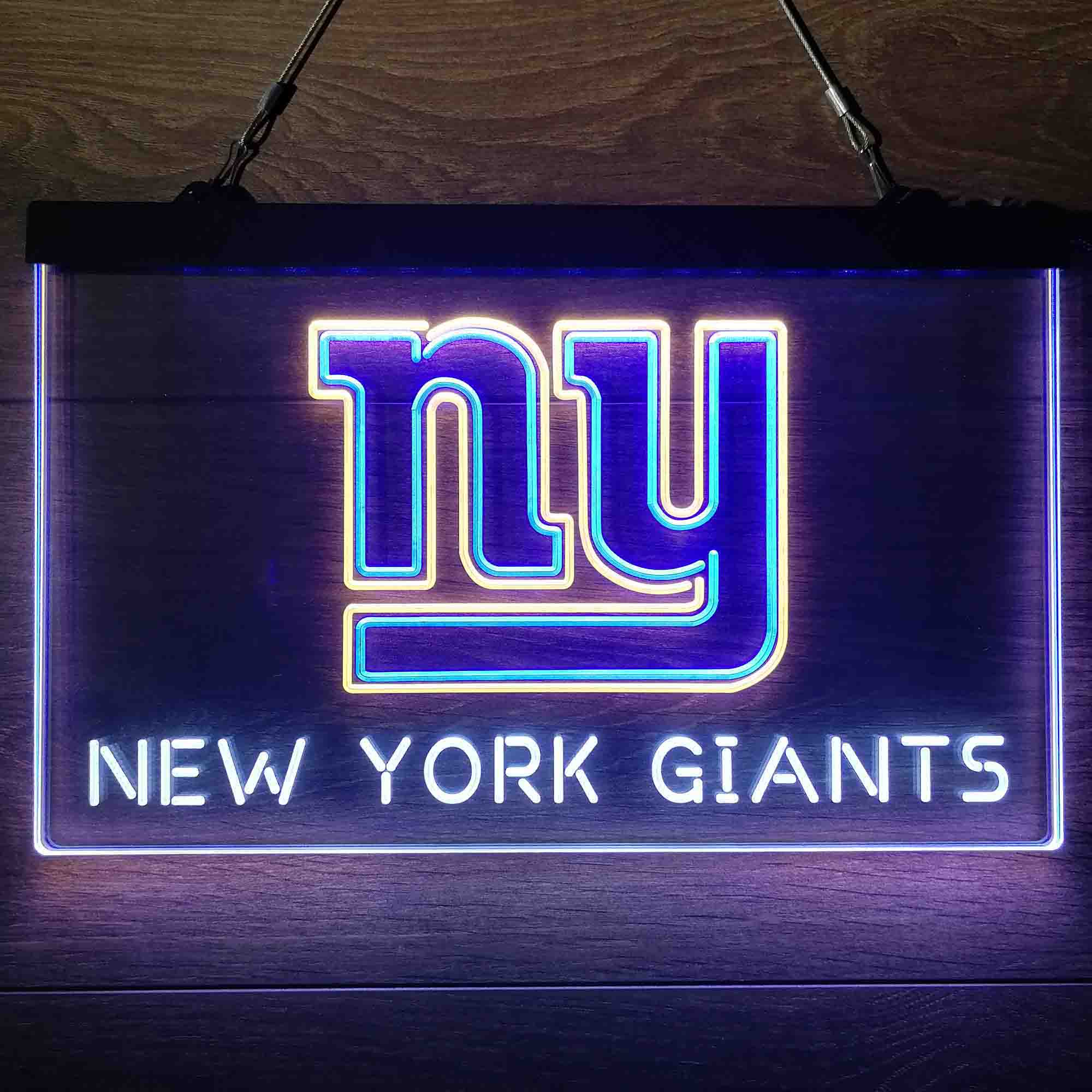 New York Giants Neon 3-Color LED Sign - Image 2