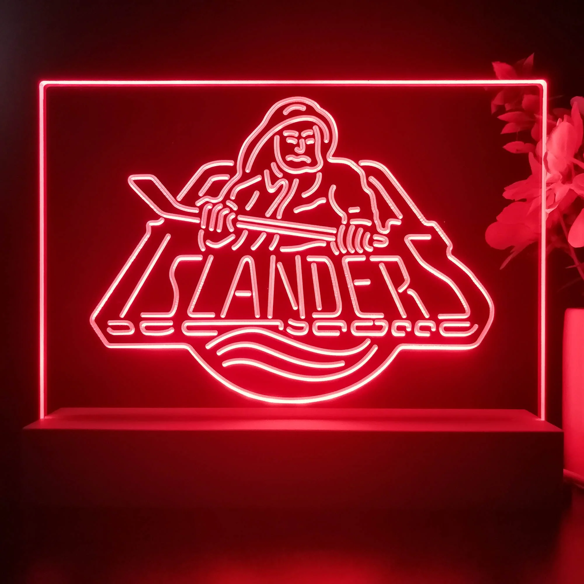 New York Islanders 3D Illusion Night Light Desk Lamp - Image 3