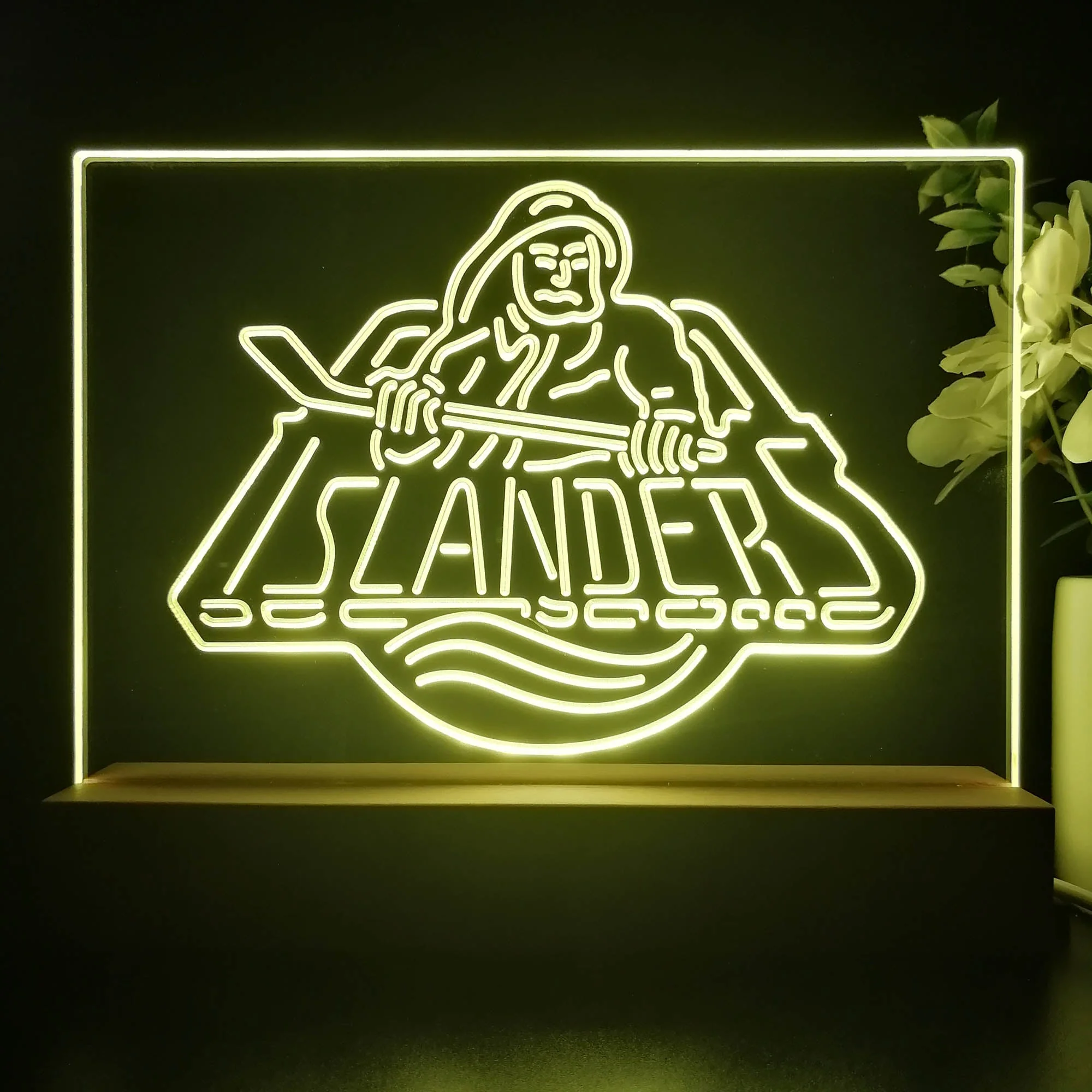 New York Islanders 3D Illusion Night Light Desk Lamp - Image 4