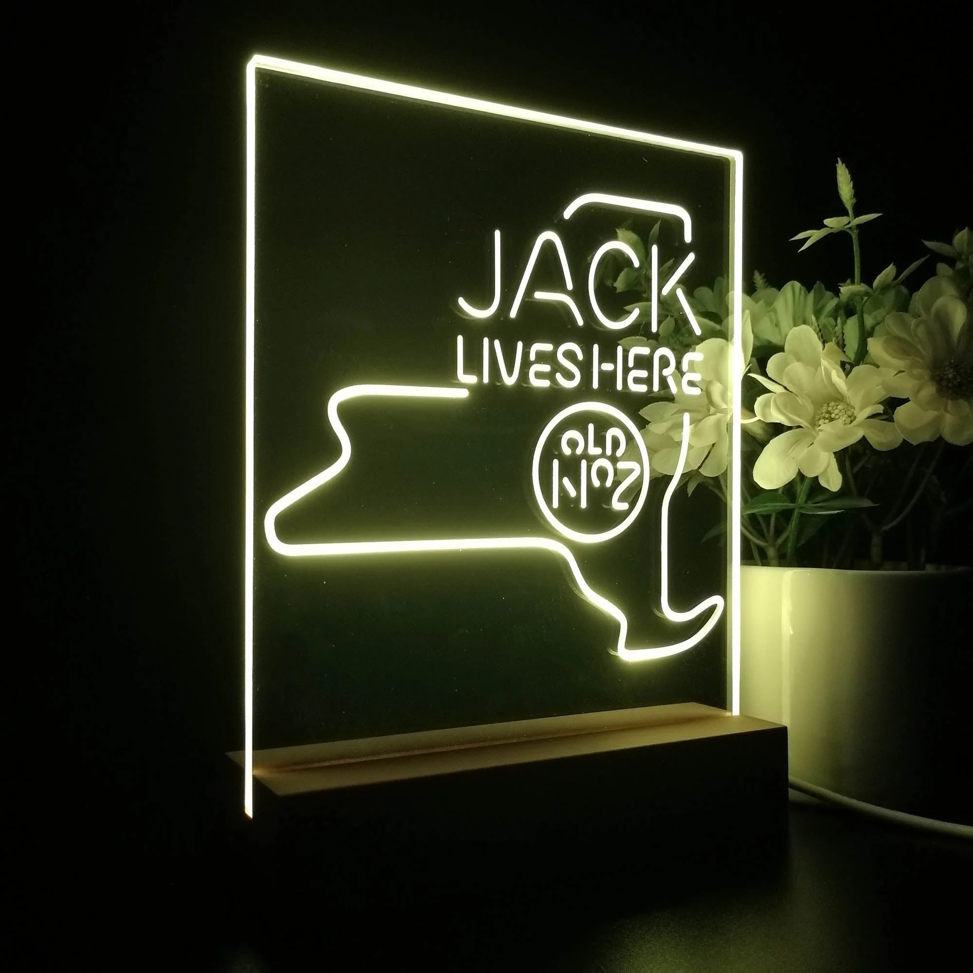 New York Jack Lives Here 3D Illusion Night Light Desk Lamp - Image 6