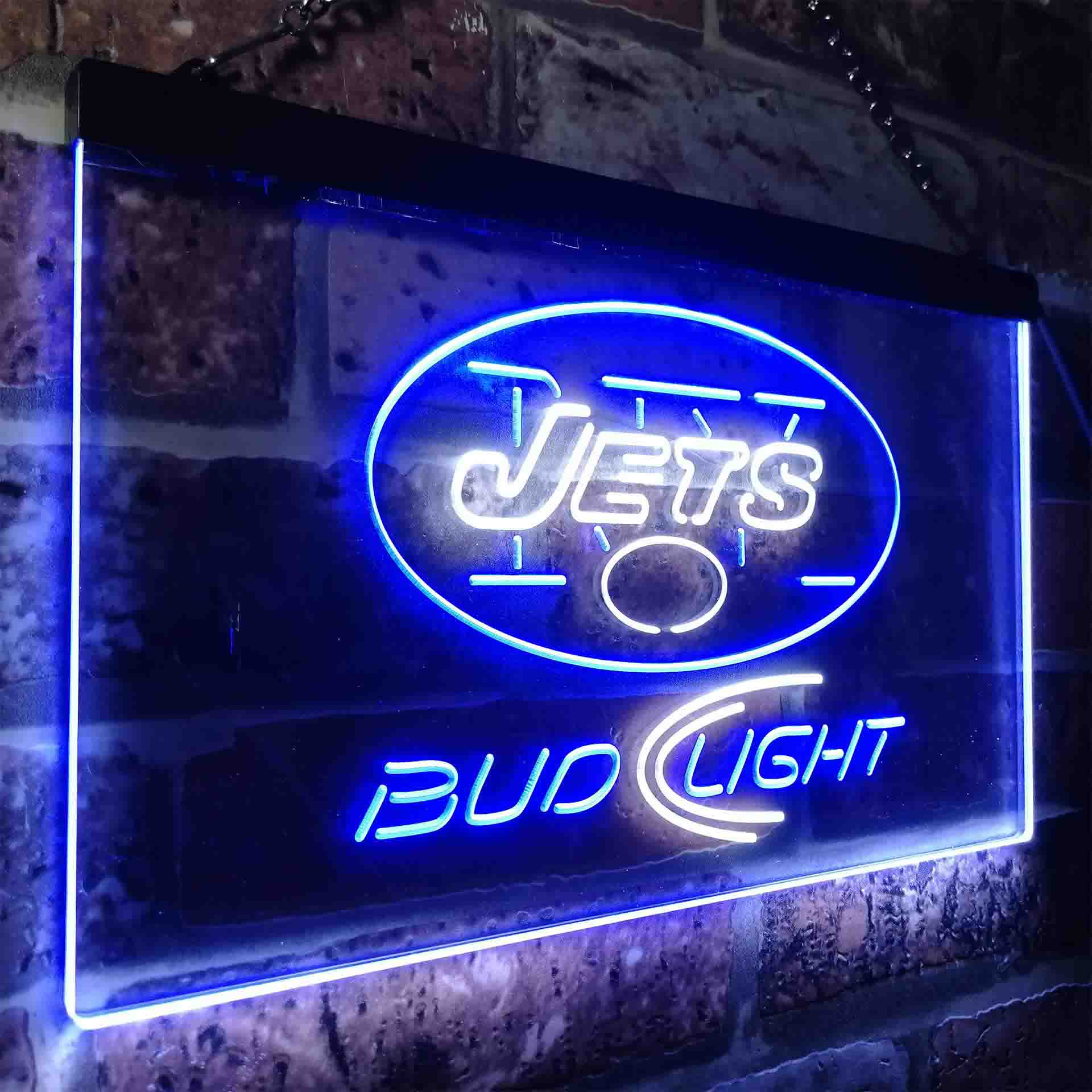 New York Jets Bud Light Neon-Like LED Sign - Image 15
