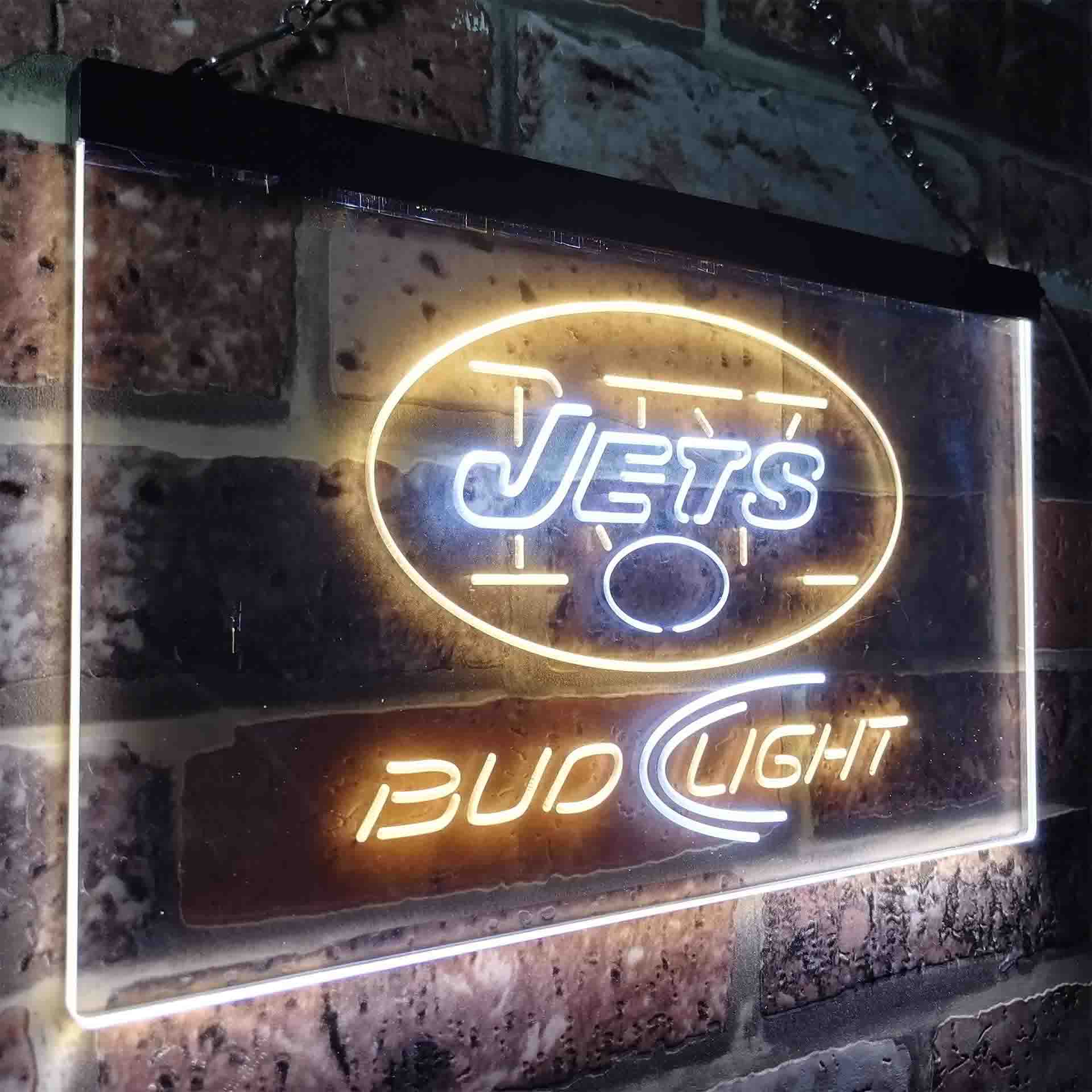 New York Jets Bud Light Neon-Like LED Sign - Image 24