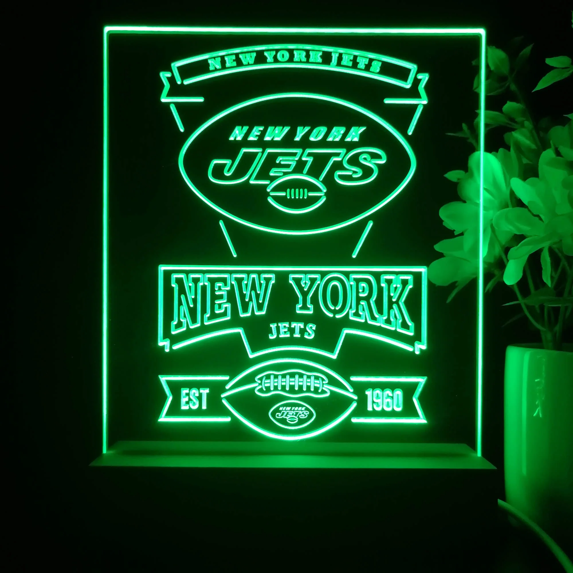 New York Jets Neon Sign Pub Bar Lamp - Image 3