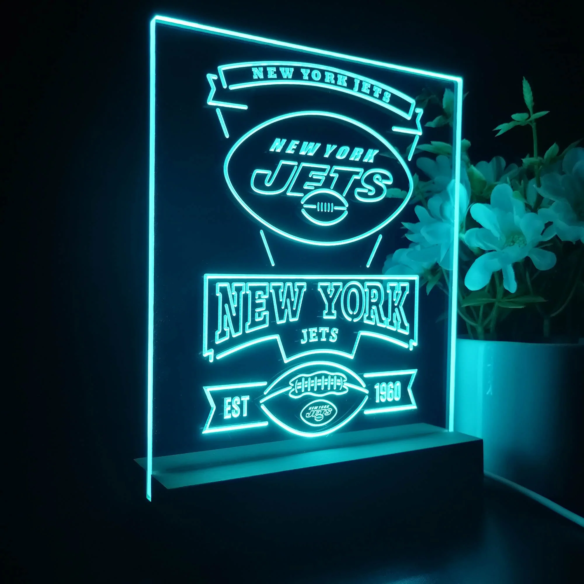 New York Jets Neon Sign Pub Bar Lamp - Image 5