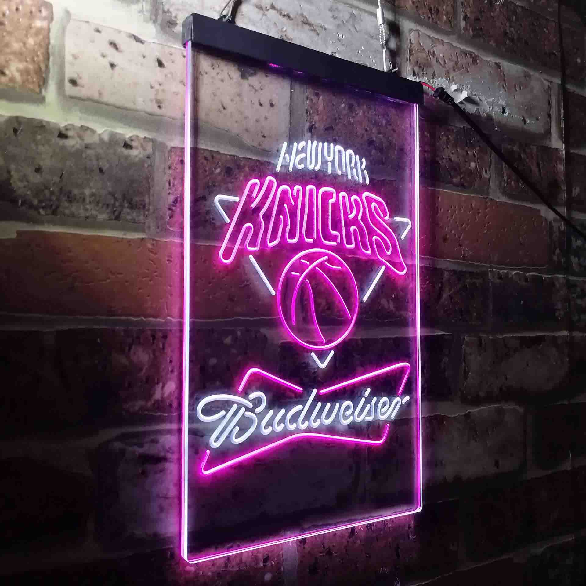 New York Knicks Budweiser Neon-Like LED Sign - Image 16