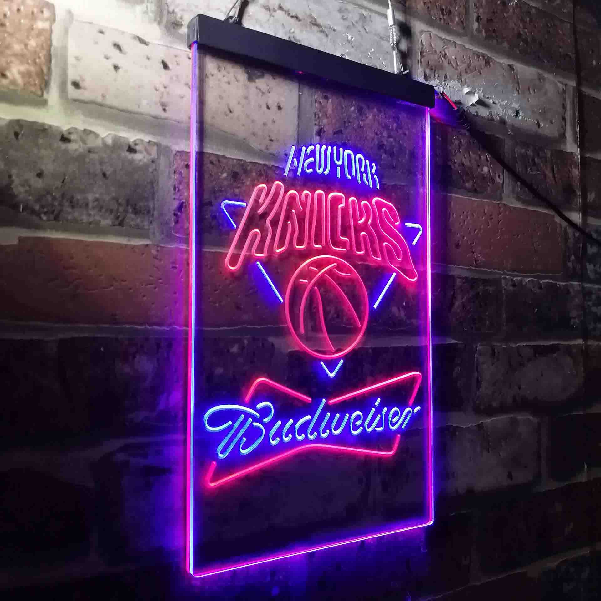 New York Knicks Budweiser Neon-Like LED Sign - Image 25