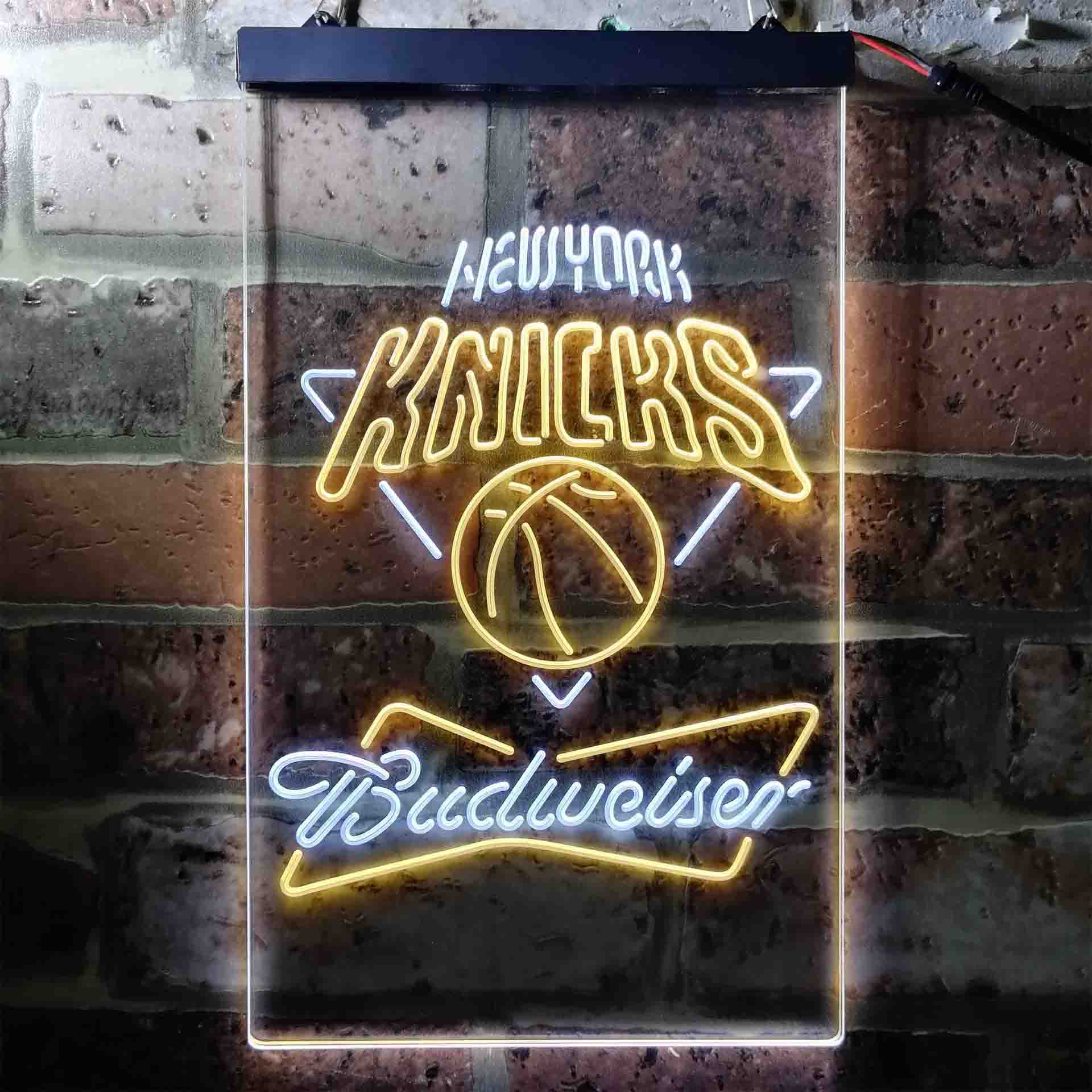 New York Knicks Budweiser Neon-Like LED Sign - Image 8