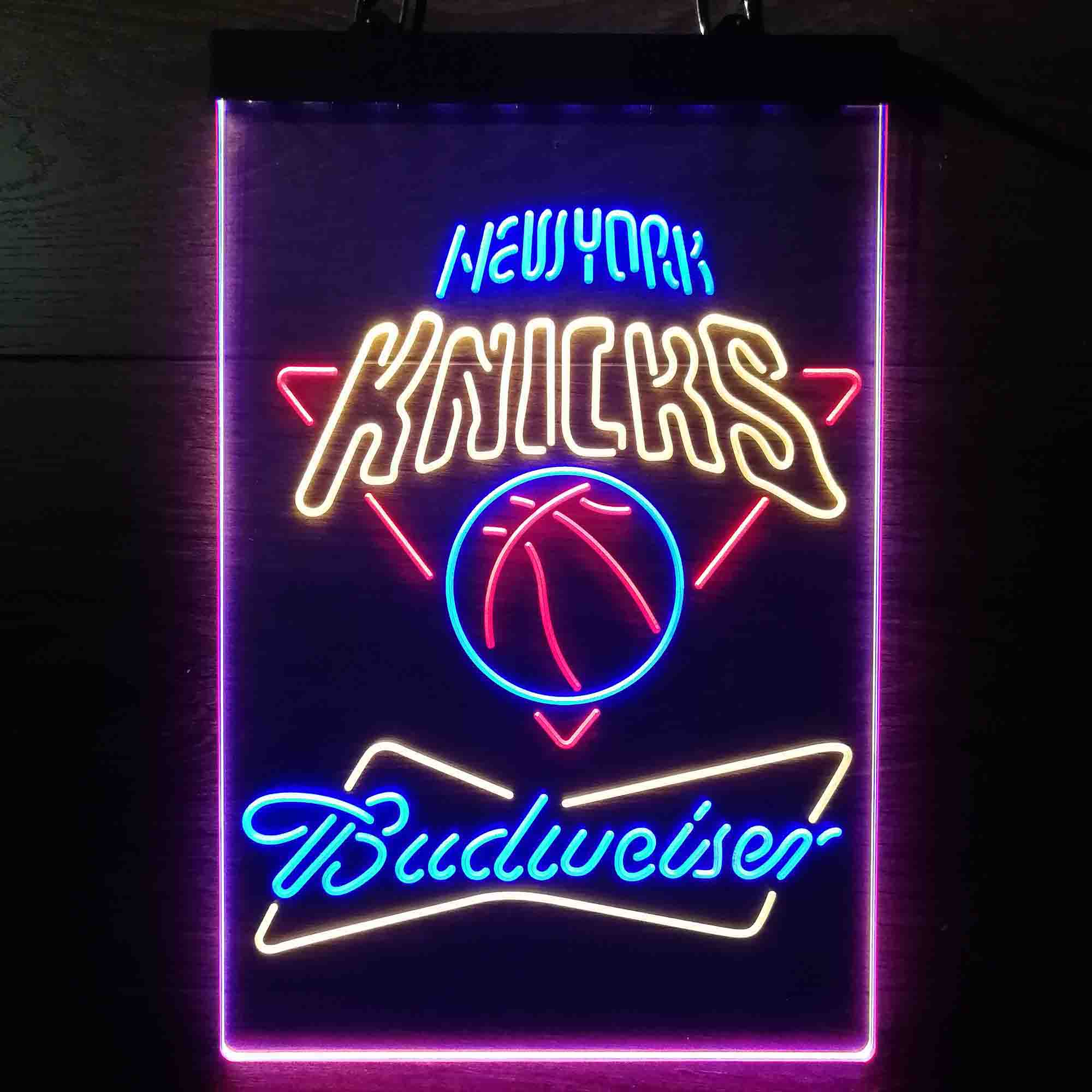 New York Knicks Nba Budweiser Neon LED Sign 3 Colors - Image 10