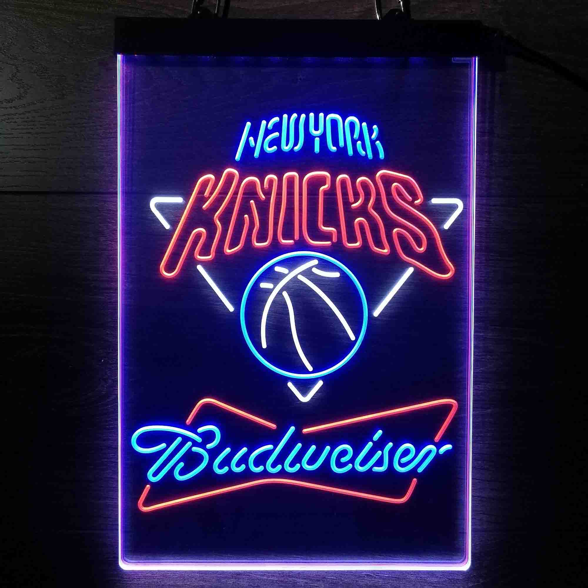 New York Knicks Nba Budweiser Neon LED Sign 3 Colors - Image 13