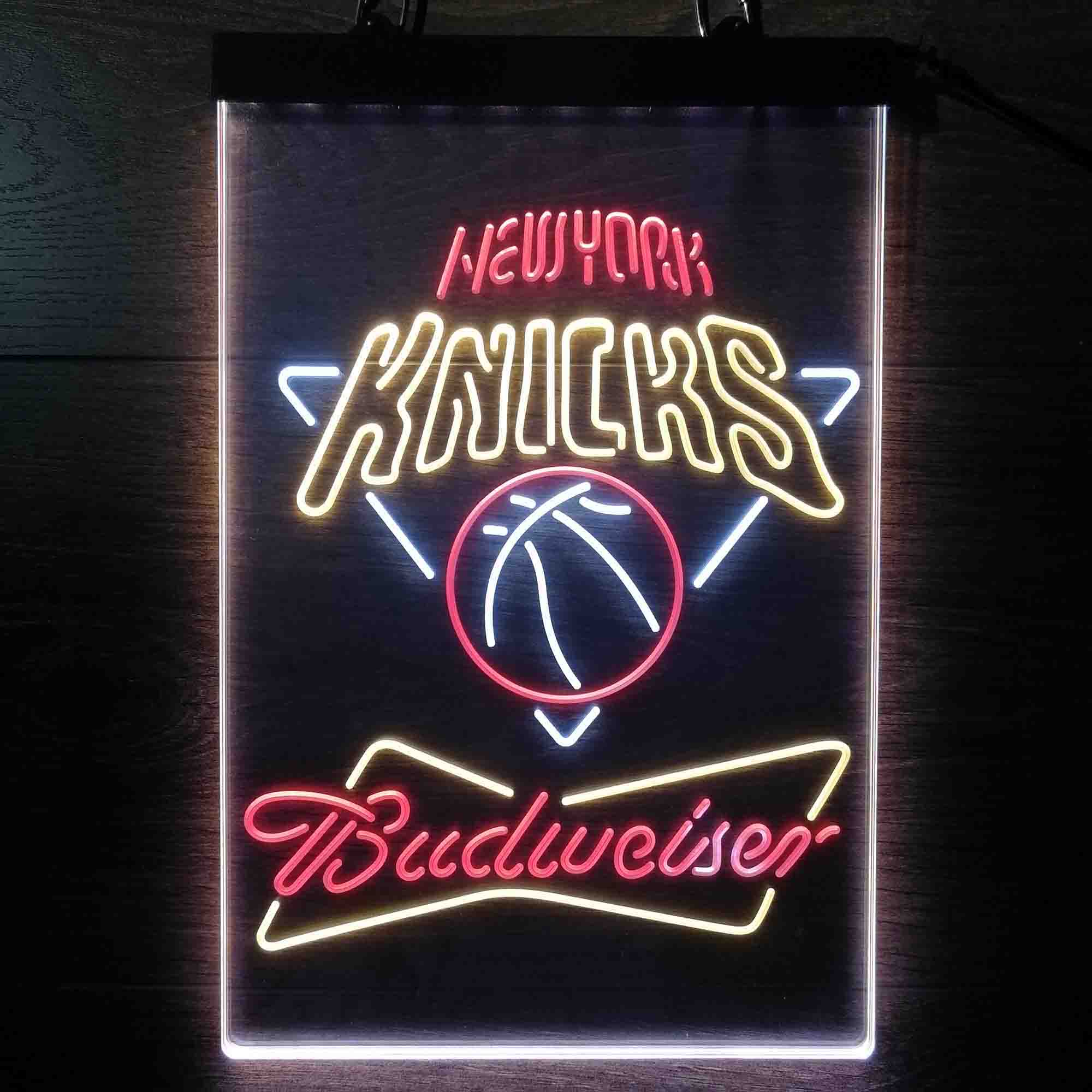 New York Knicks Nba Budweiser Neon LED Sign 3 Colors - Image 3