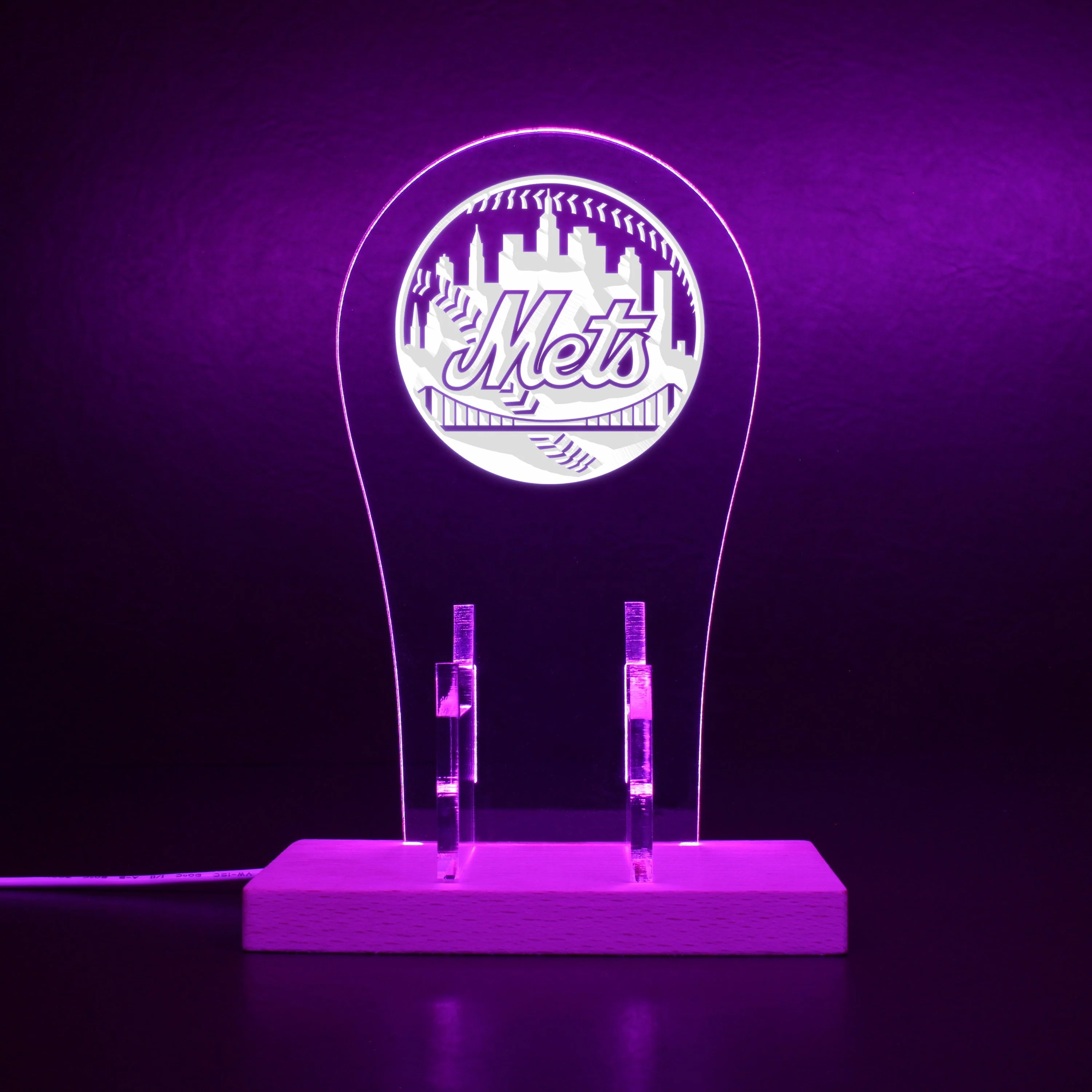 New York Mets LED Gaming Headset Controller Stand - Image 6
