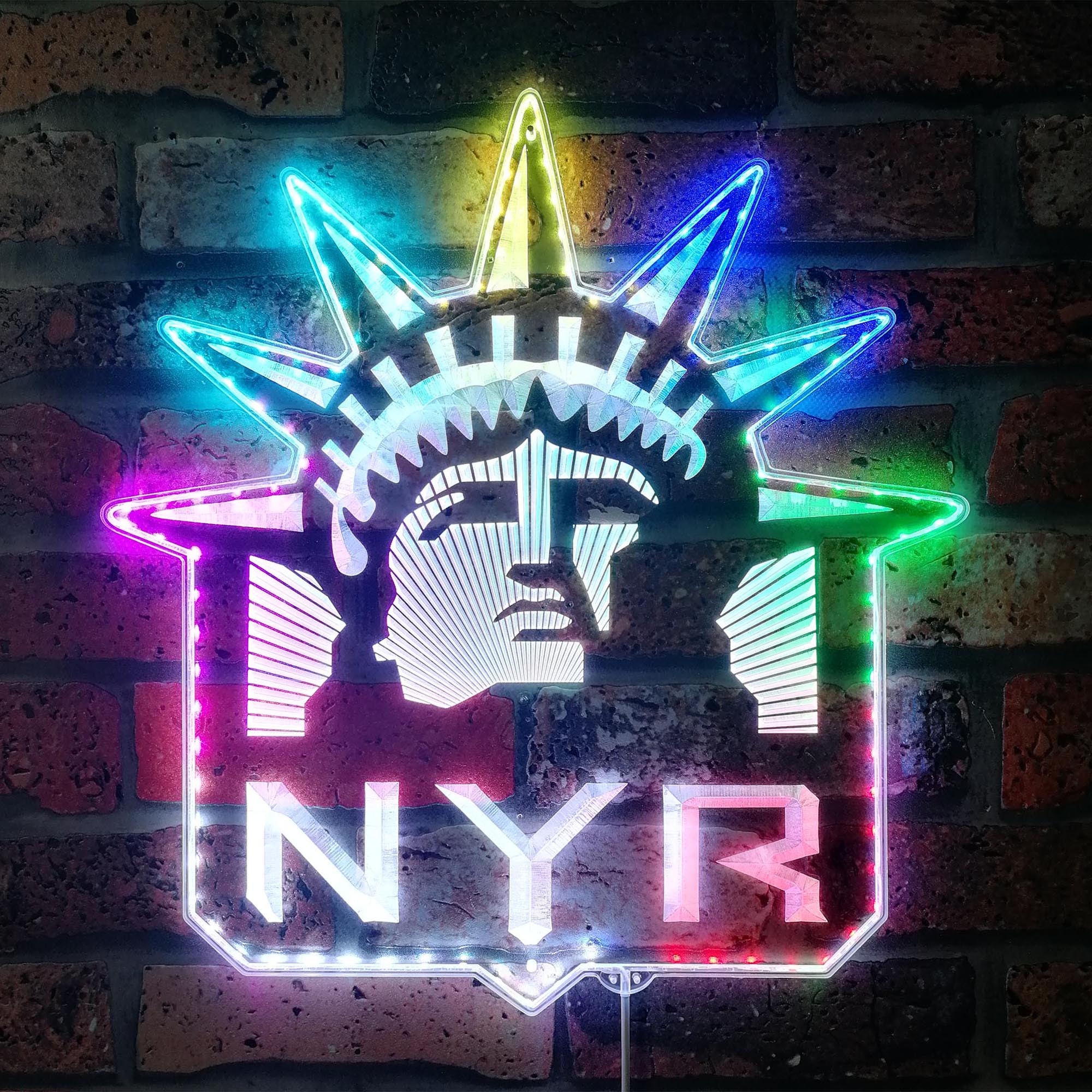 New York Rangers Neon LED Sign with Dynamic RGB Colors