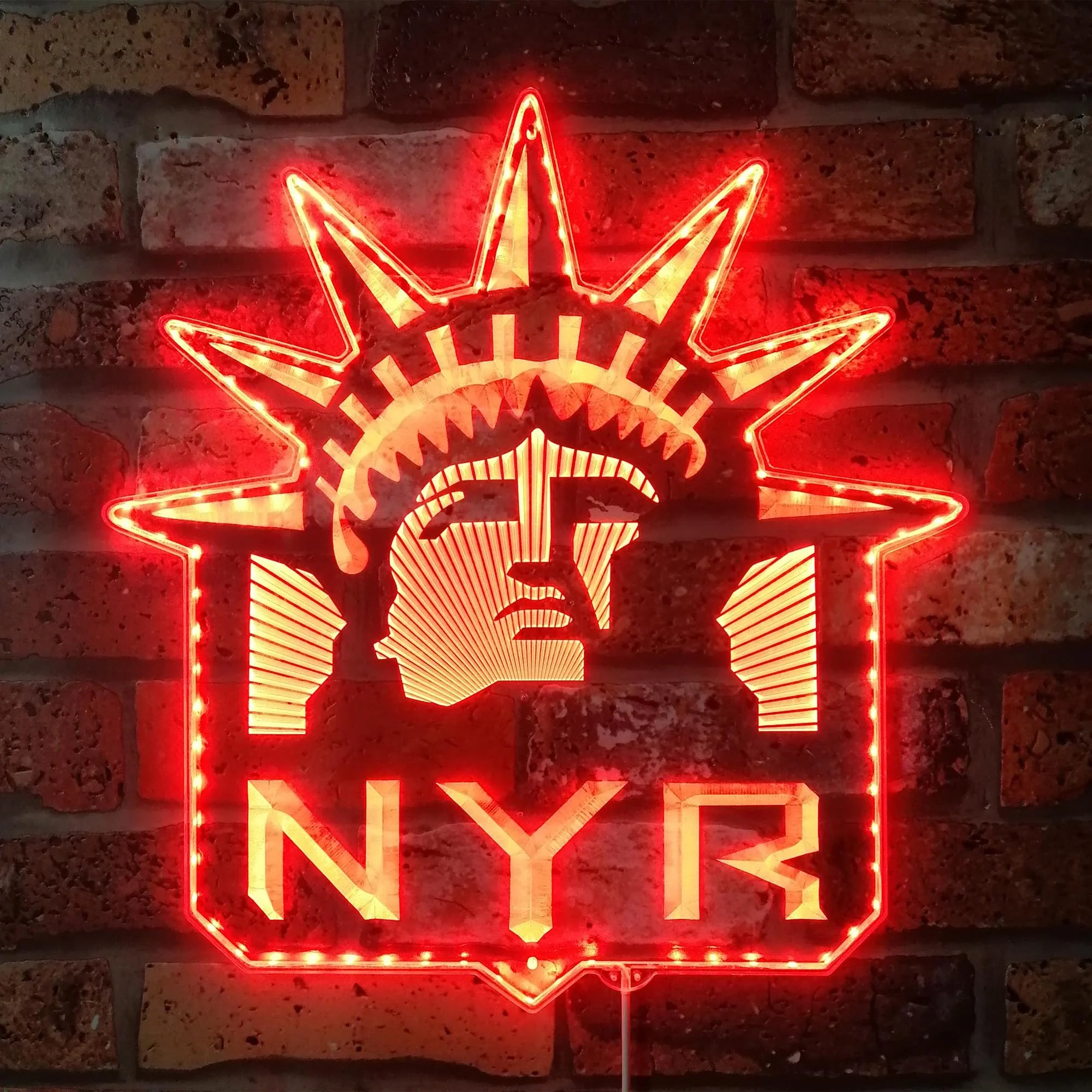 New York Rangers Neon LED Sign with Dynamic RGB Colors - Image 3