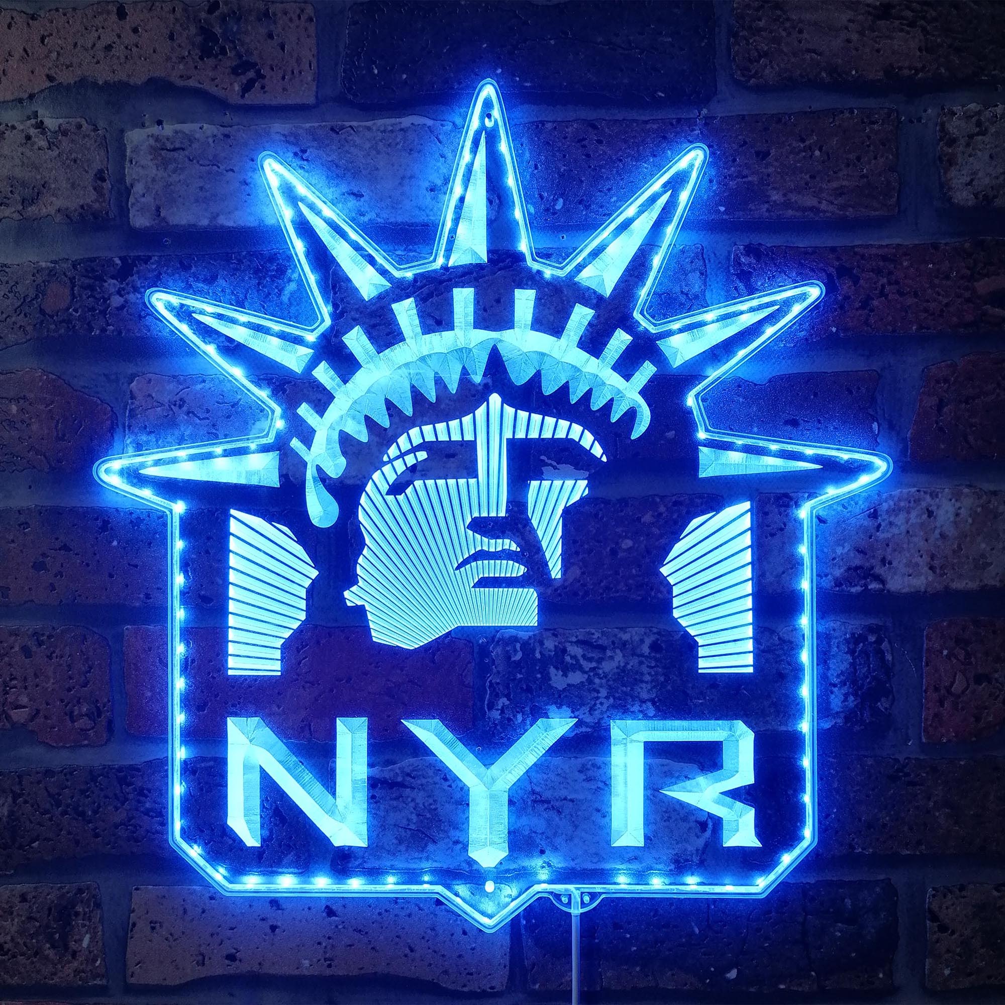 New York Rangers Neon LED Sign with Dynamic RGB Colors - Image 4