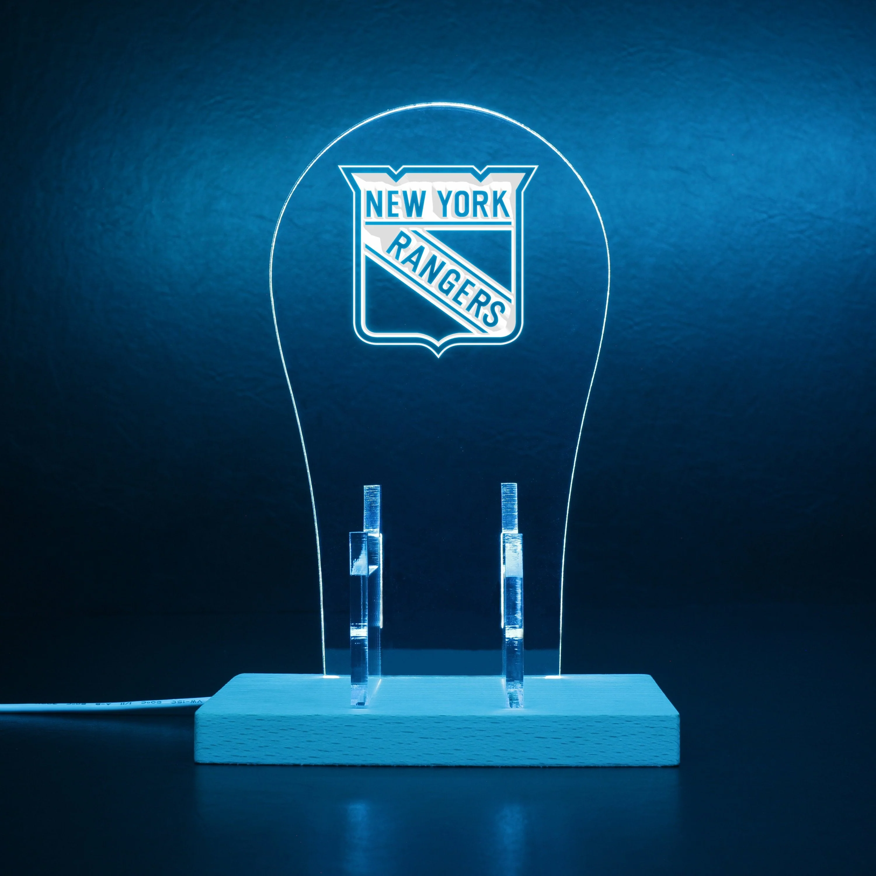 New York Rangers LED Gaming Headset Controller Stand - Image 5