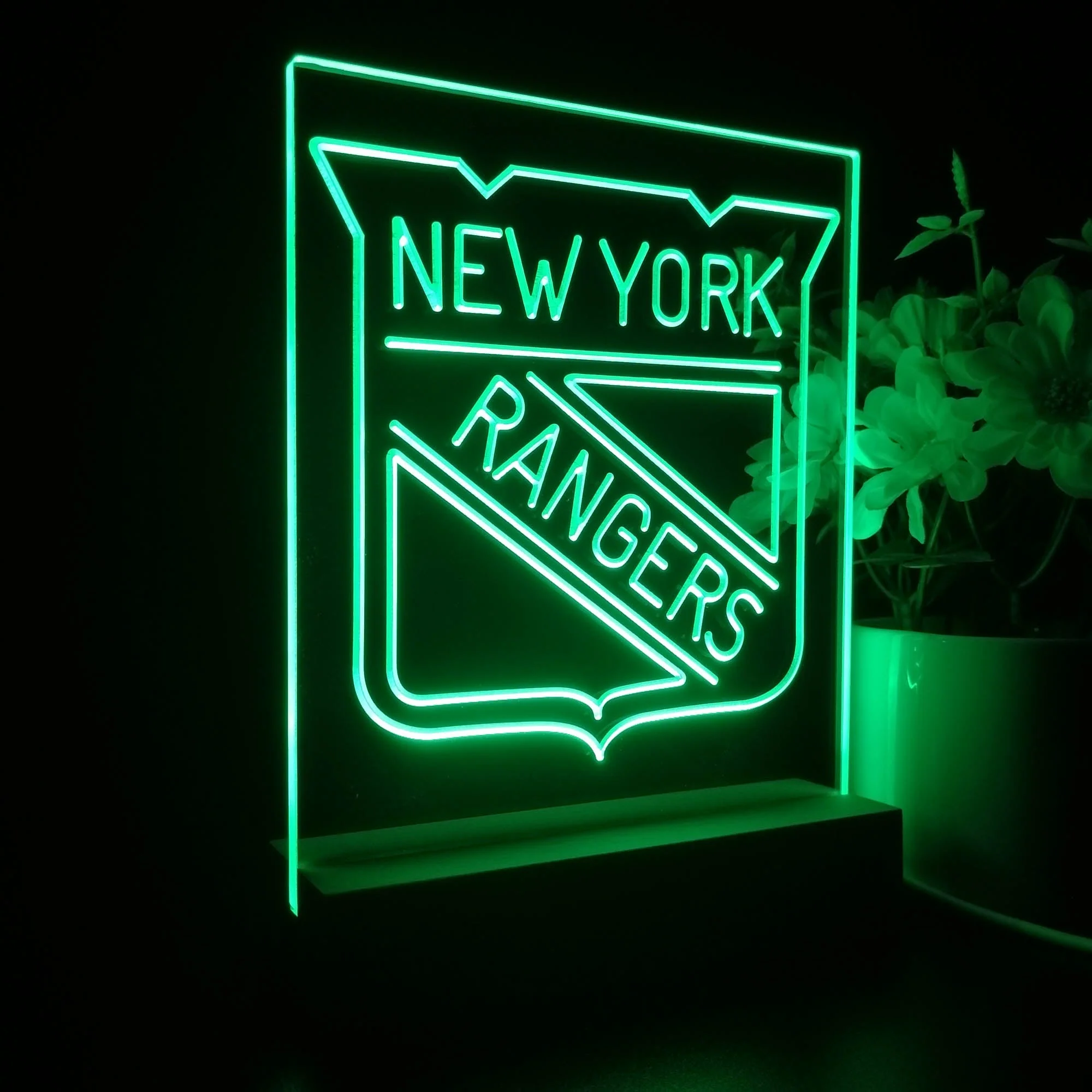 New York Rangers 3D Illusion Night Light Desk Lamp - Image 6