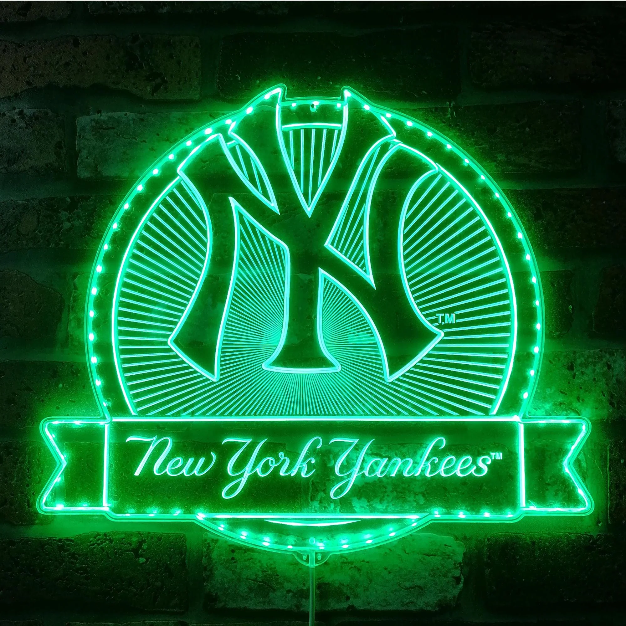 New York Yankees Neon LED Sign with Dynamic RGB Colors - Image 6