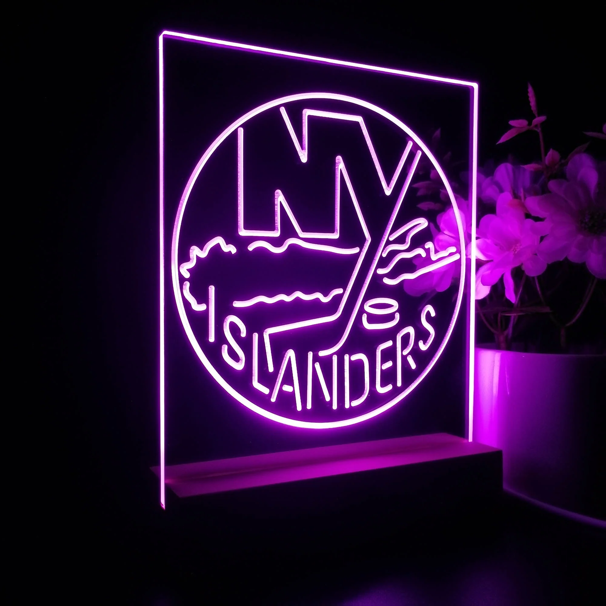 New York Islanders 3D Illusion Night Light Desk Lamp - Image 5