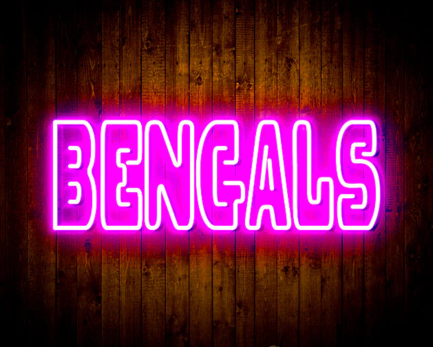 NFL Cincinnati BENGALS Handmade Neon Flex LED Sign - Image 11