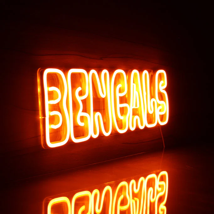 NFL Cincinnati BENGALS Handmade Neon Flex LED Sign - Image 4