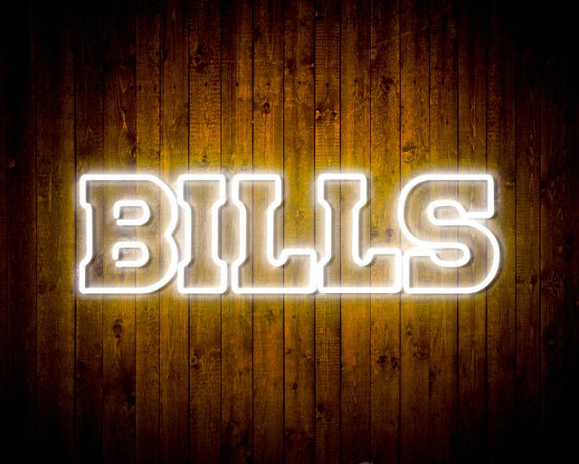 NFL Buffalo Bills Handmade Neon Flex LED Sign - Image 11