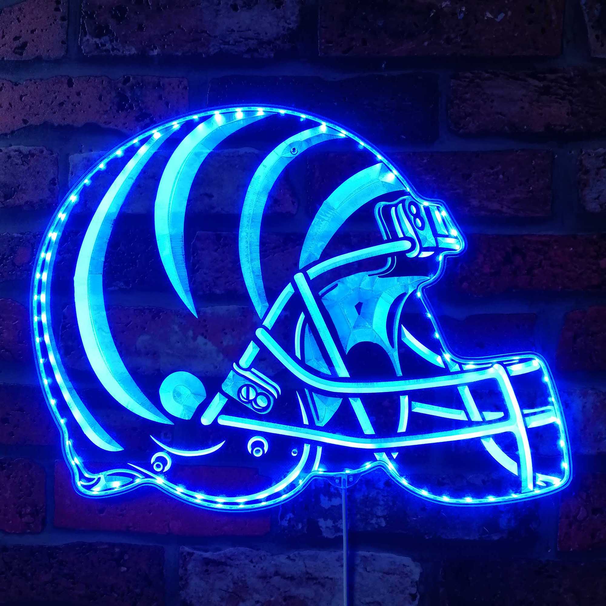 NFL Cincinnati Bengals Sport Neon LED Sign with Dynamic RGB Colors - Image 4