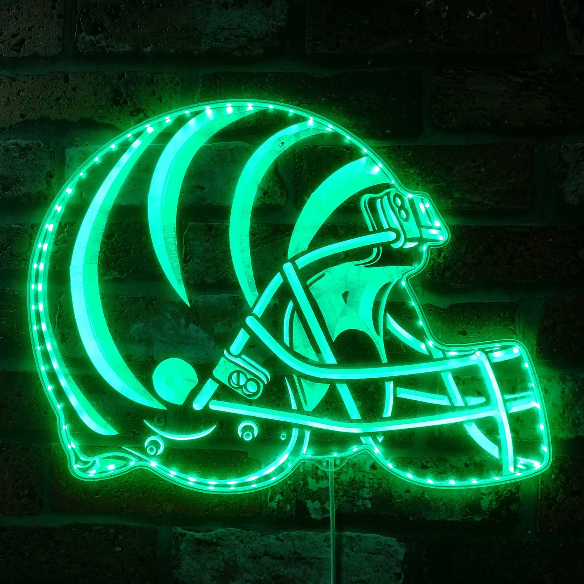 NFL Cincinnati Bengals Sport Neon LED Sign with Dynamic RGB Colors - Image 6